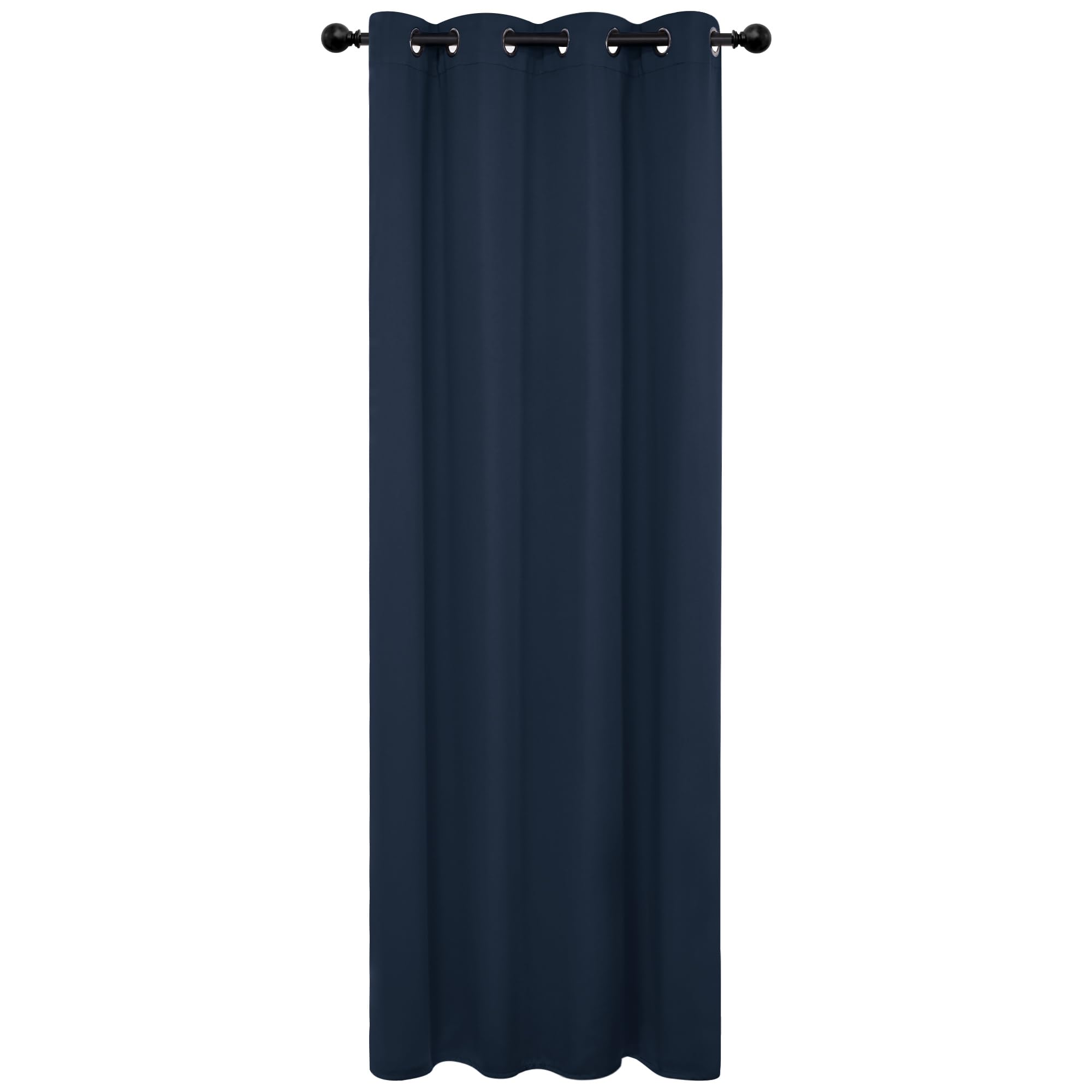 Deconovo Blackout Wide Curtain Panel, Grommet Top Thermal Insulated Room Darkening Drape for Bedroom Living Room, Khaki Divider, 100W x 84L Inch, Pack of 1