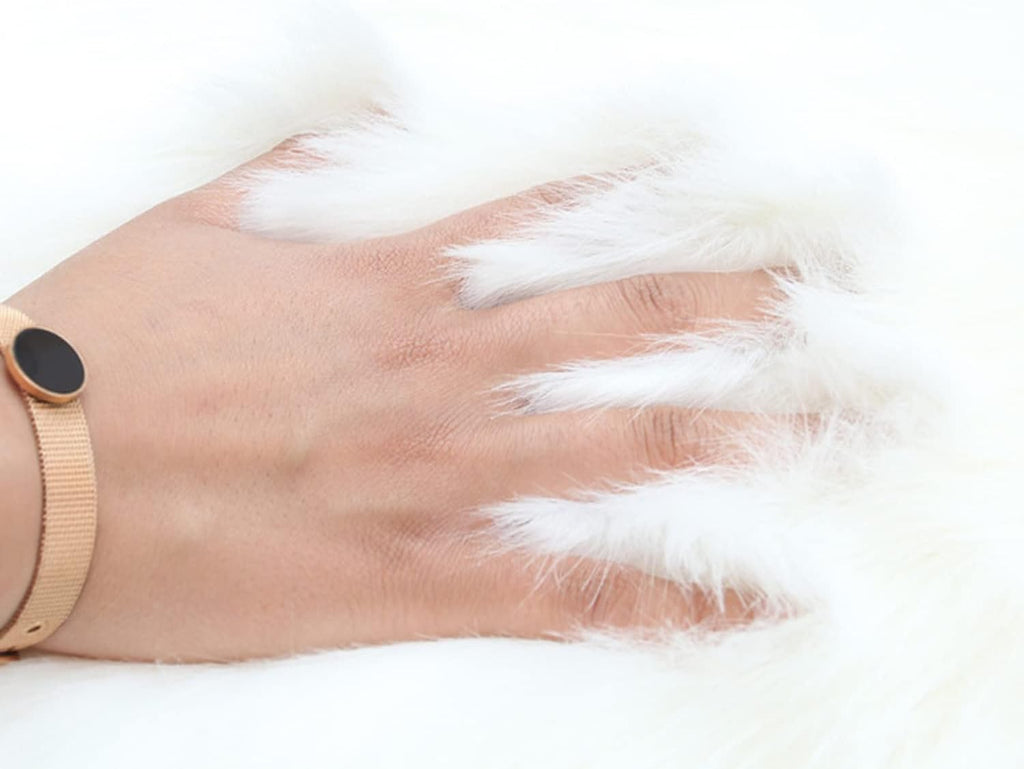 Luxury Faux Sheepskin Area Rugs Supersoft Fluffy Shaggy Round Floor Carpet Mat Decorative Throw Cover- Children Play Carpet for Living & Bedroom Sofa Light Pink, 5 ft Diameter