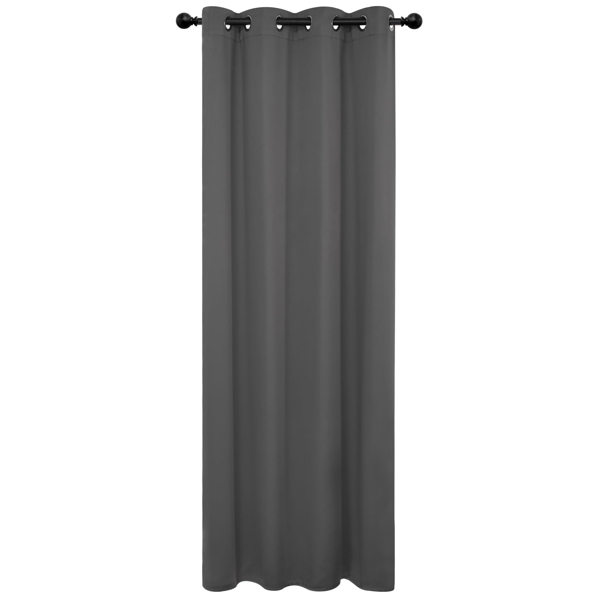 Deconovo Blackout Wide Curtain Panel, Grommet Top Thermal Insulated Room Darkening Drape for Bedroom Living Room, Khaki Divider, 100W x 84L Inch, Pack of 1