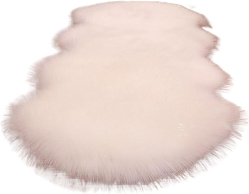 Artificial Sheepskin Long Hair Carpet Floor Wool Fluffy Soft Mat Soft Faux Fluffy Shaggy Rugs Home Decor(Black,60x90cm)