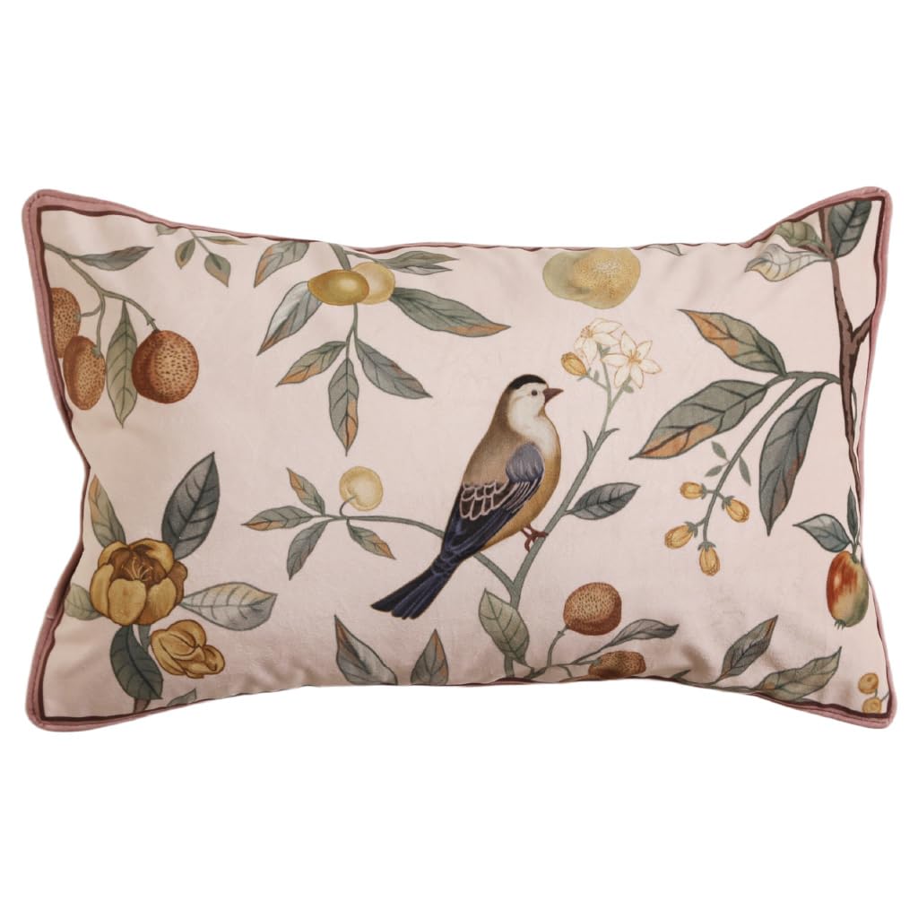 bilin gaier Vintage Square Throw Pillow Covers Pack of 2,Red Cozy Velvet with Leaves and Floral Pattern Pillowcases,Decoration Pillows Cushion Covers for Living Room Couch Sofa Bed Car Chair,18"x18"