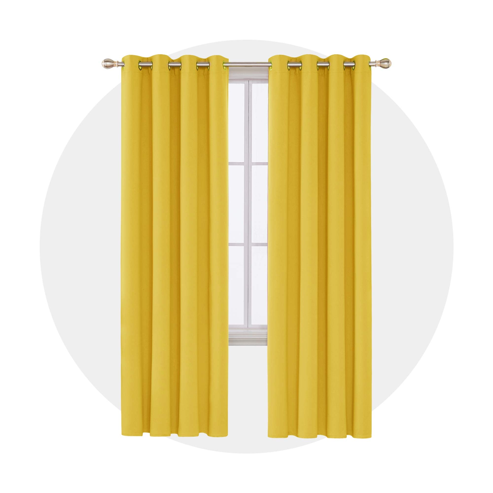 Deconovo Blackout Wide Curtain Panel, Grommet Top Thermal Insulated Room Darkening Drape for Bedroom Living Room, Khaki Divider, 100W x 84L Inch, Pack of 1