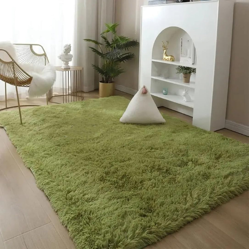 Plush Carpets for Living Room Bedroom Anti-Slip Floor Mats Fluffy Shaggy Fuzzy Area Rug Fashion Home Décor