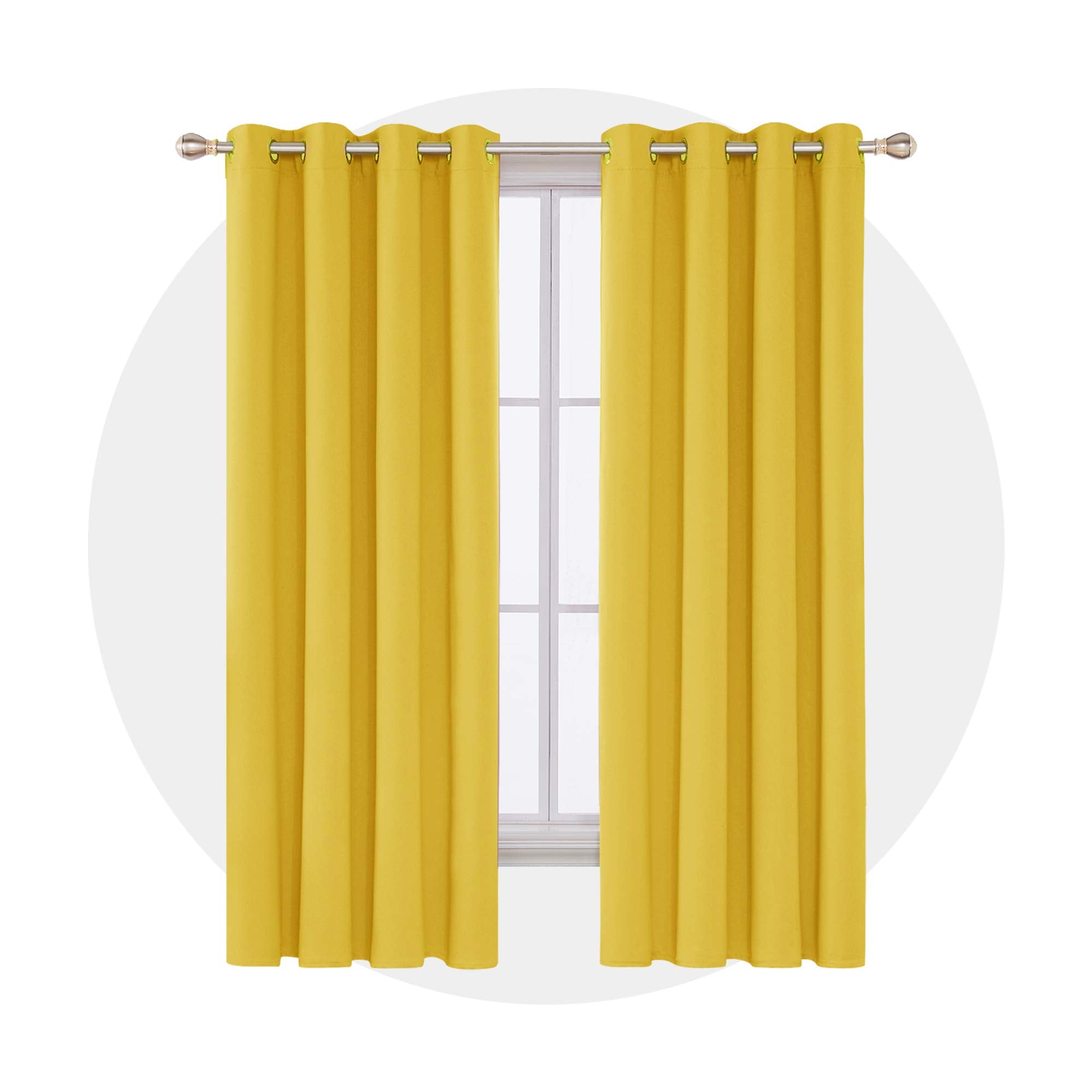 Deconovo Blackout Wide Curtain Panel, Grommet Top Thermal Insulated Room Darkening Drape for Bedroom Living Room, Khaki Divider, 100W x 84L Inch, Pack of 1
