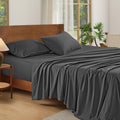 100% French Linen Sheets Natural Linen Queen Size Sheets Set, Breathable and Durable for Hot Sleepers, 4 Pcs Bed Sheets with 16 Inch Deep Pocket - 1 Flat Sheet, 1 Fitted Sheet, 2 Pillowcases