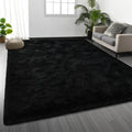 Deerhoo Large Shag Area Rugs 5 x 8, Tie-Dyed Plush Fuzzy Rugs for Living Room, Ultra Soft Fluffy Furry Rug for Bedroom, Indoor Carpet Nursery Rugs for Kids Room Home Decor, Purple