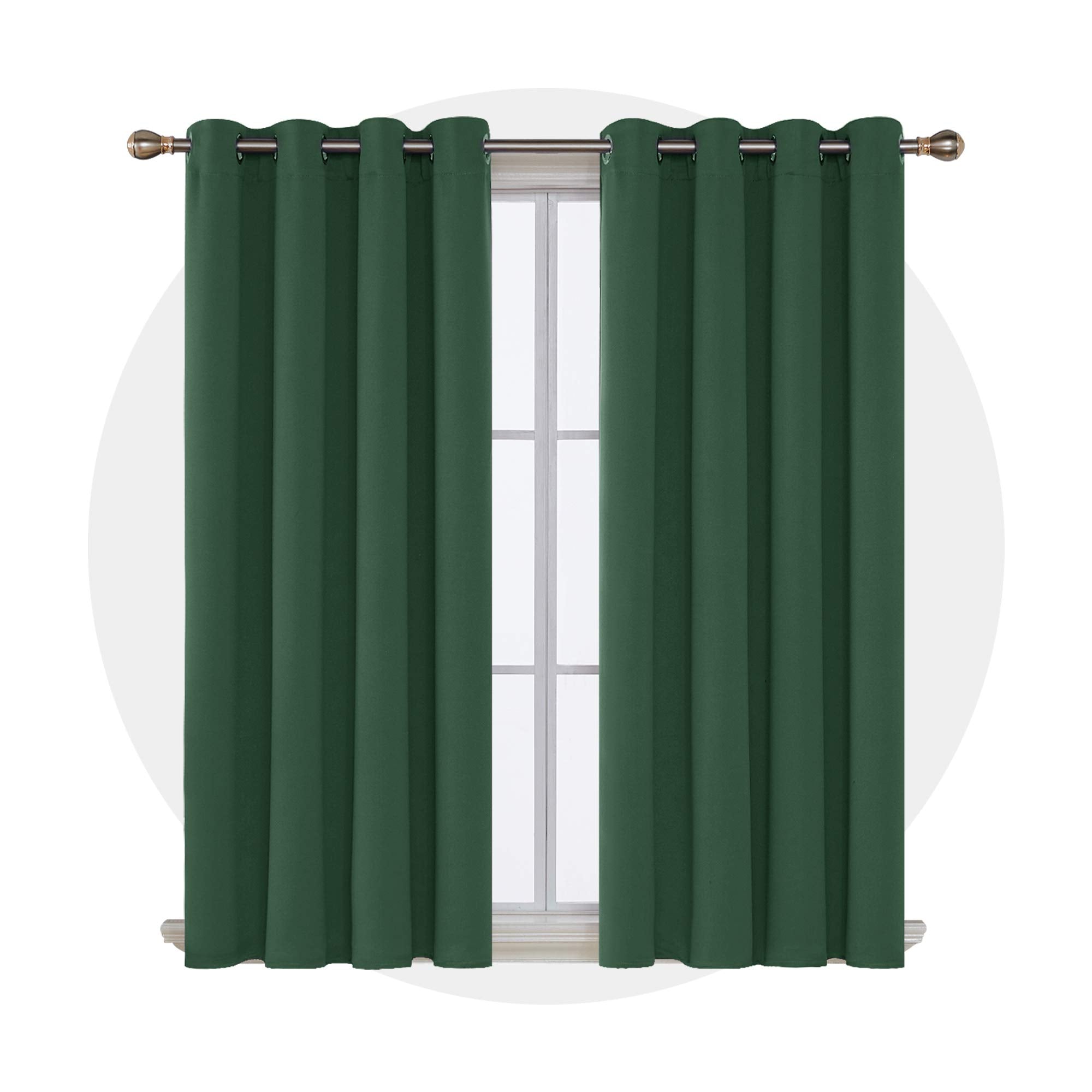Deconovo Blackout Wide Curtain Panel, Grommet Top Thermal Insulated Room Darkening Drape for Bedroom Living Room, Khaki Divider, 100W x 84L Inch, Pack of 1
