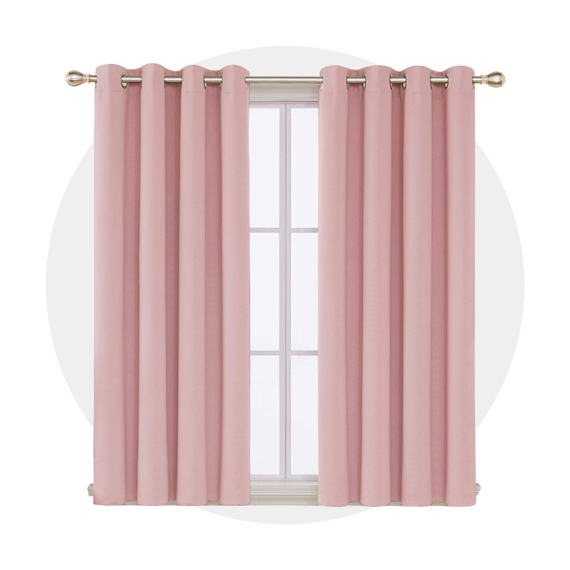 Deconovo Blackout Wide Curtain Panel, Grommet Top Thermal Insulated Room Darkening Drape for Bedroom Living Room, Khaki Divider, 100W x 84L Inch, Pack of 1