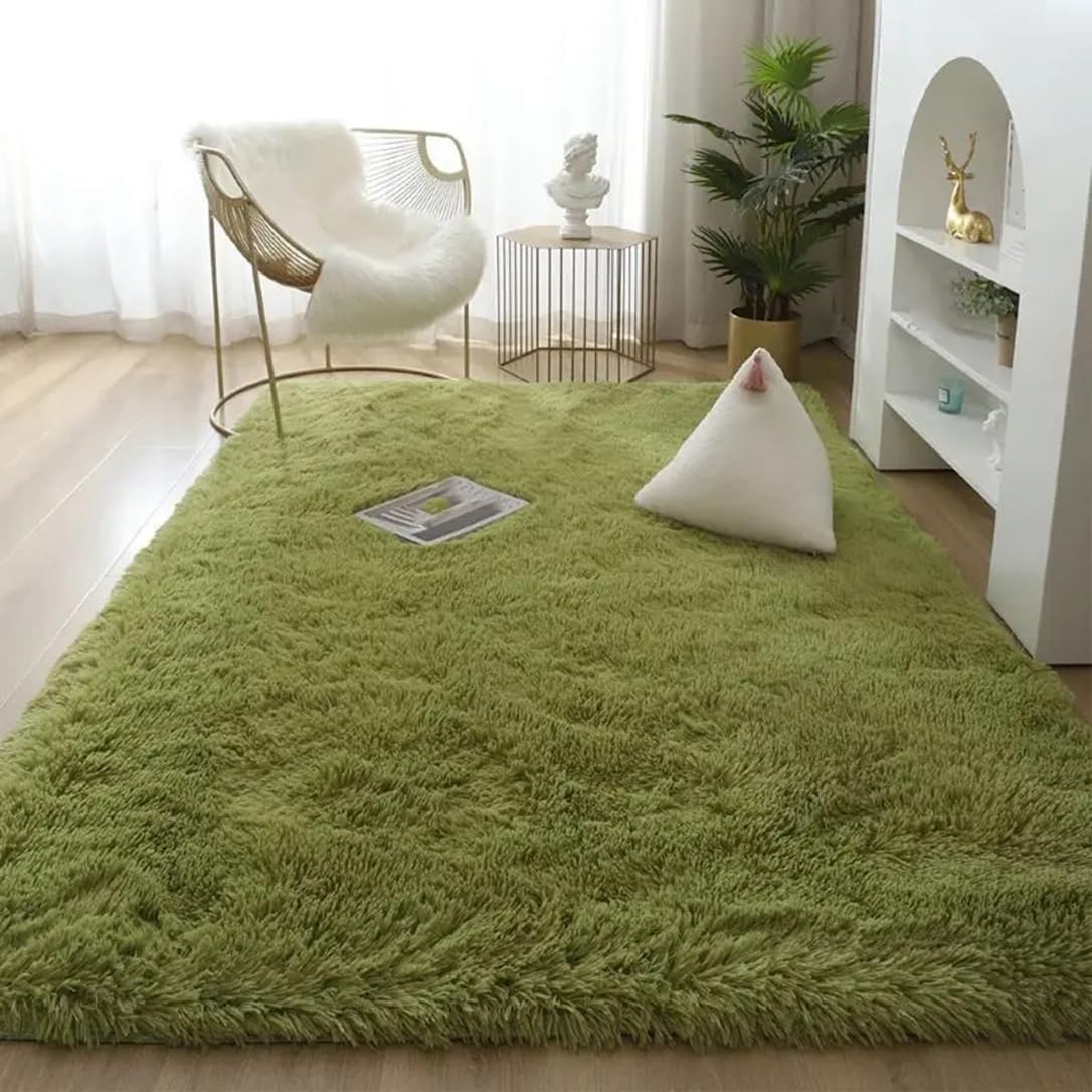 Plush Carpets for Living Room Bedroom Anti-Slip Floor Mats Fluffy Shaggy Fuzzy Area Rug Fashion Home Décor
