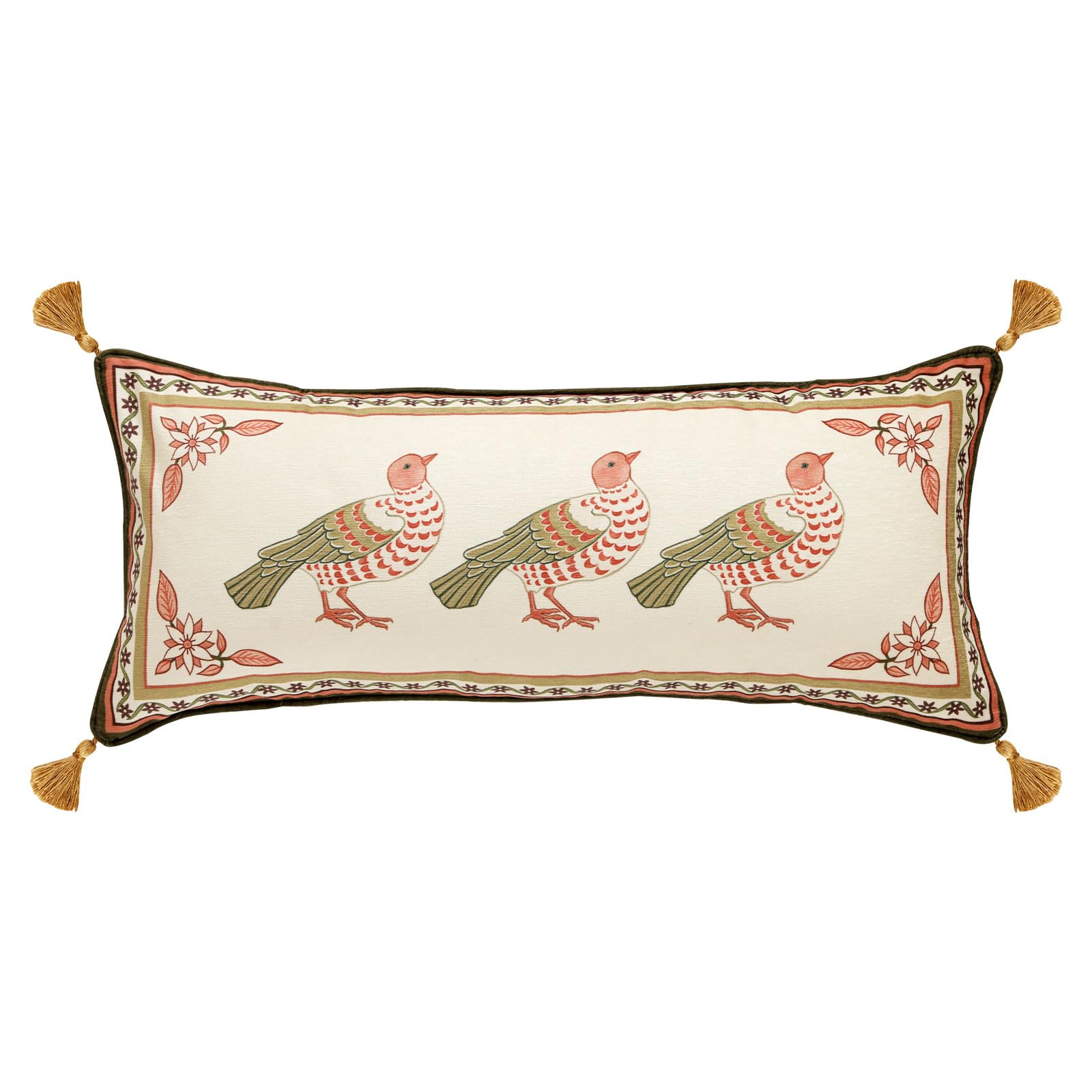 bilin gaier Vintage Square Throw Pillow Covers Pack of 2,Red Cozy Velvet with Leaves and Floral Pattern Pillowcases,Decoration Pillows Cushion Covers for Living Room Couch Sofa Bed Car Chair,18"x18"