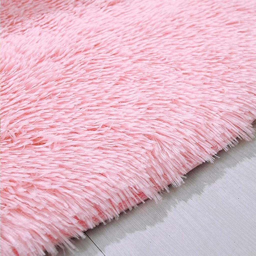 Luxury Fluffy Area Rugs 47 x 79 inch, Ultra Soft Shaggy Rug Plush Plush Carpet for Bedroom Kids Girls Boys Baby Living Room, Anti-Slip Floor Mat