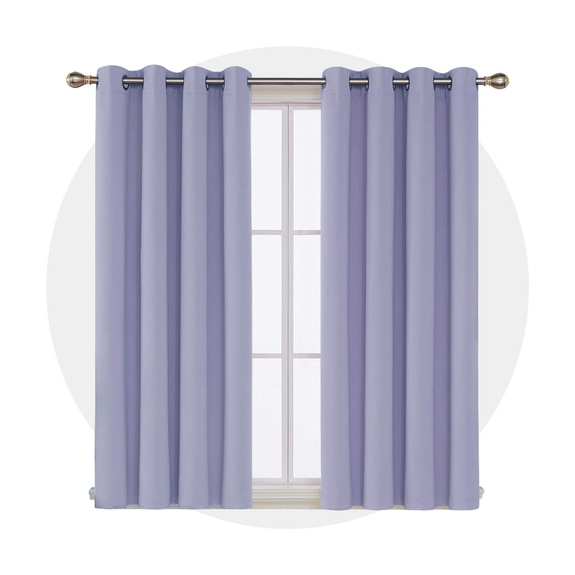 Deconovo Blackout Wide Curtain Panel, Grommet Top Thermal Insulated Room Darkening Drape for Bedroom Living Room, Khaki Divider, 100W x 84L Inch, Pack of 1