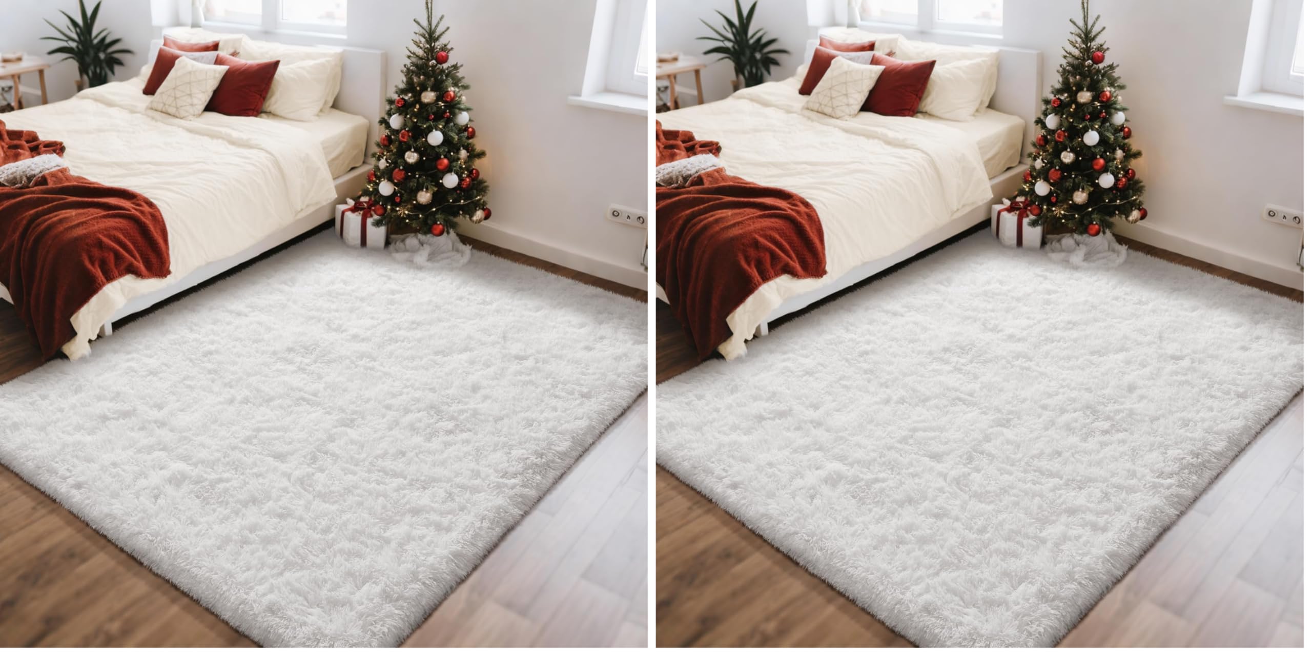 Ophanie Beige Rugs for Living Room Bedroom, 5x8 Fluffy Fuzzy Furry Carpet, Plush Soft Shaggy Bedside Indoor Floor Area Rug for Kids Girls Boys Baby Teen Dorm Nursery Home Decor Aesthetic