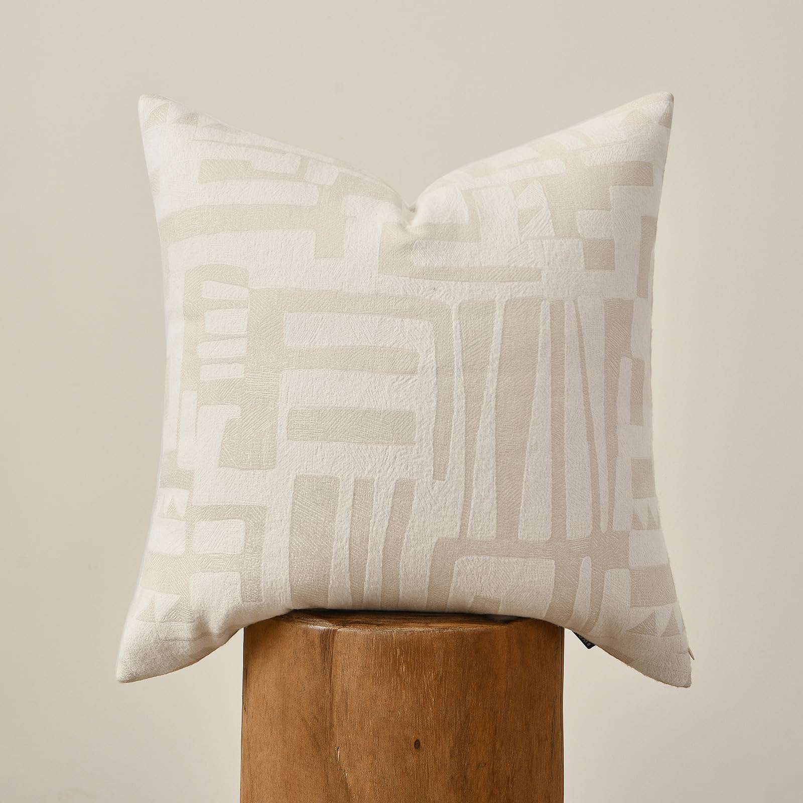 Luxury Zebra Lumbar Pillow Cover with Brown Tassel Trim, Zebra Pattern Jacquard Design Decorative Pillow Case for Sofa Bedroom Living Room, 12x20 Inch (Single Pack)