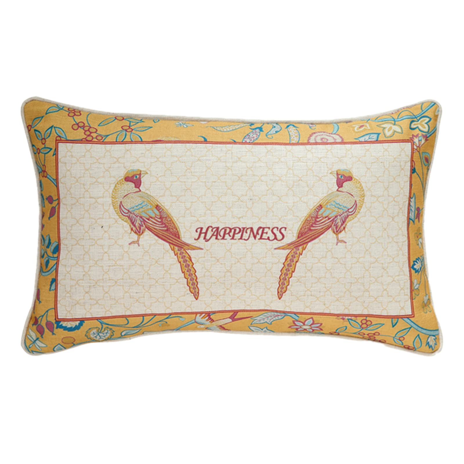 patdrea Designer Throw Pillow Covers for Couch 18"x18",Vintage Linen Pillows Cover with Cheetah Pattern and Luxury Pendant,Farmhouse Decorative Pillowcases for Bed Living Room Outdoor Set of 2