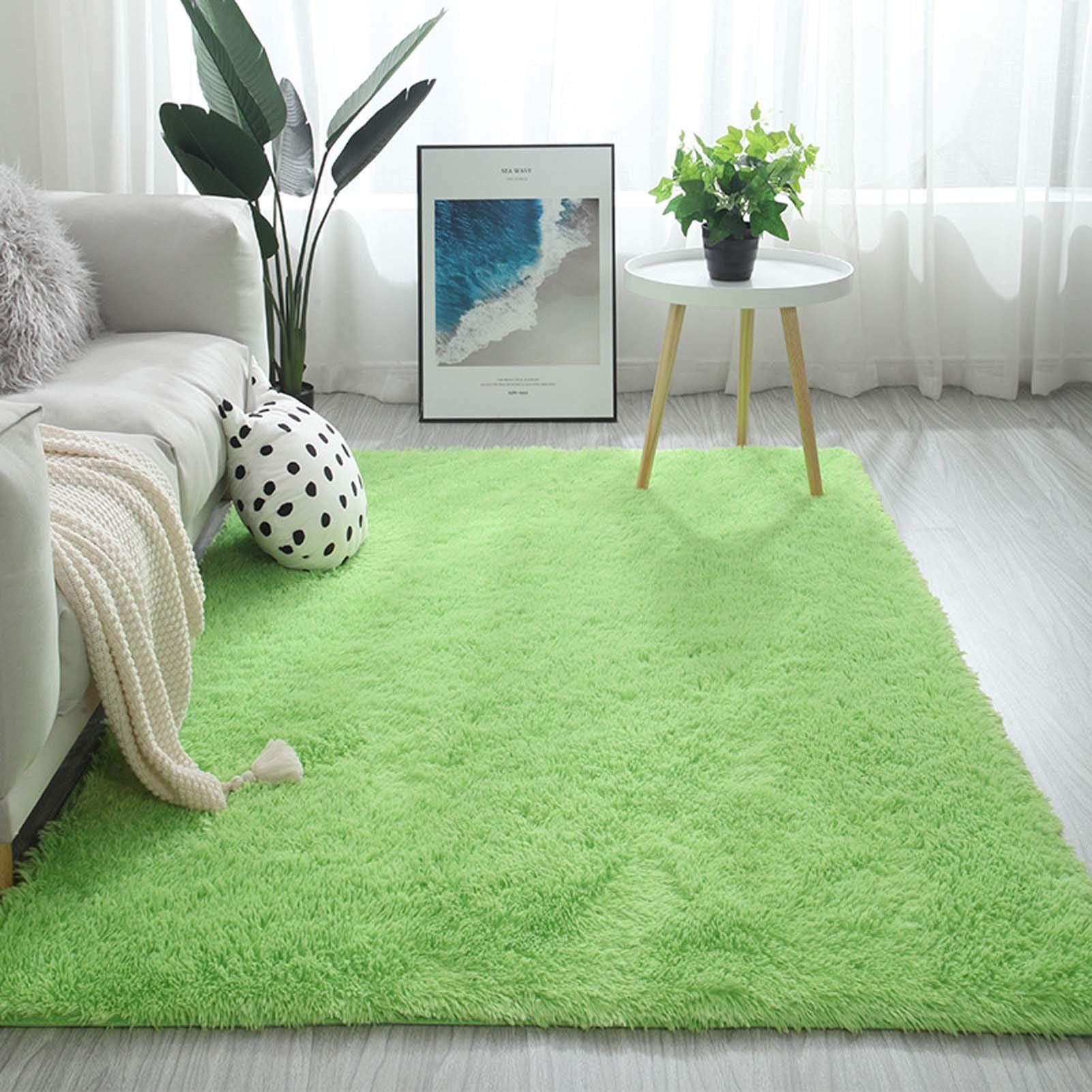 Luxury Fluffy Area Rugs 47 x 79 inch, Ultra Soft Shaggy Rug Plush Plush Carpet for Bedroom Kids Girls Boys Baby Living Room, Anti-Slip Floor Mat