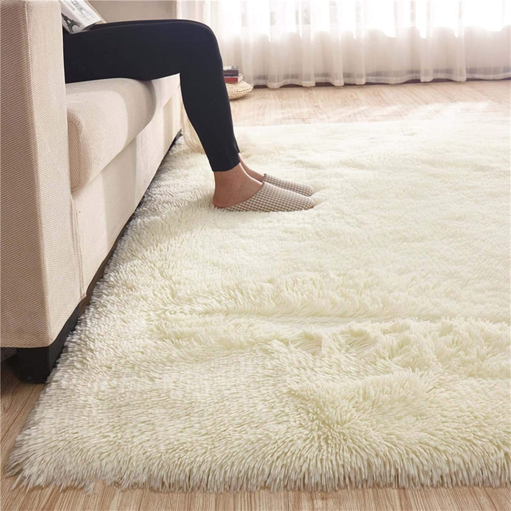 Luxury Fluffy Area Rugs 47 x 79 inch, Ultra Soft Shaggy Rug Plush Plush Carpet for Bedroom Kids Girls Boys Baby Living Room, Anti-Slip Floor Mat