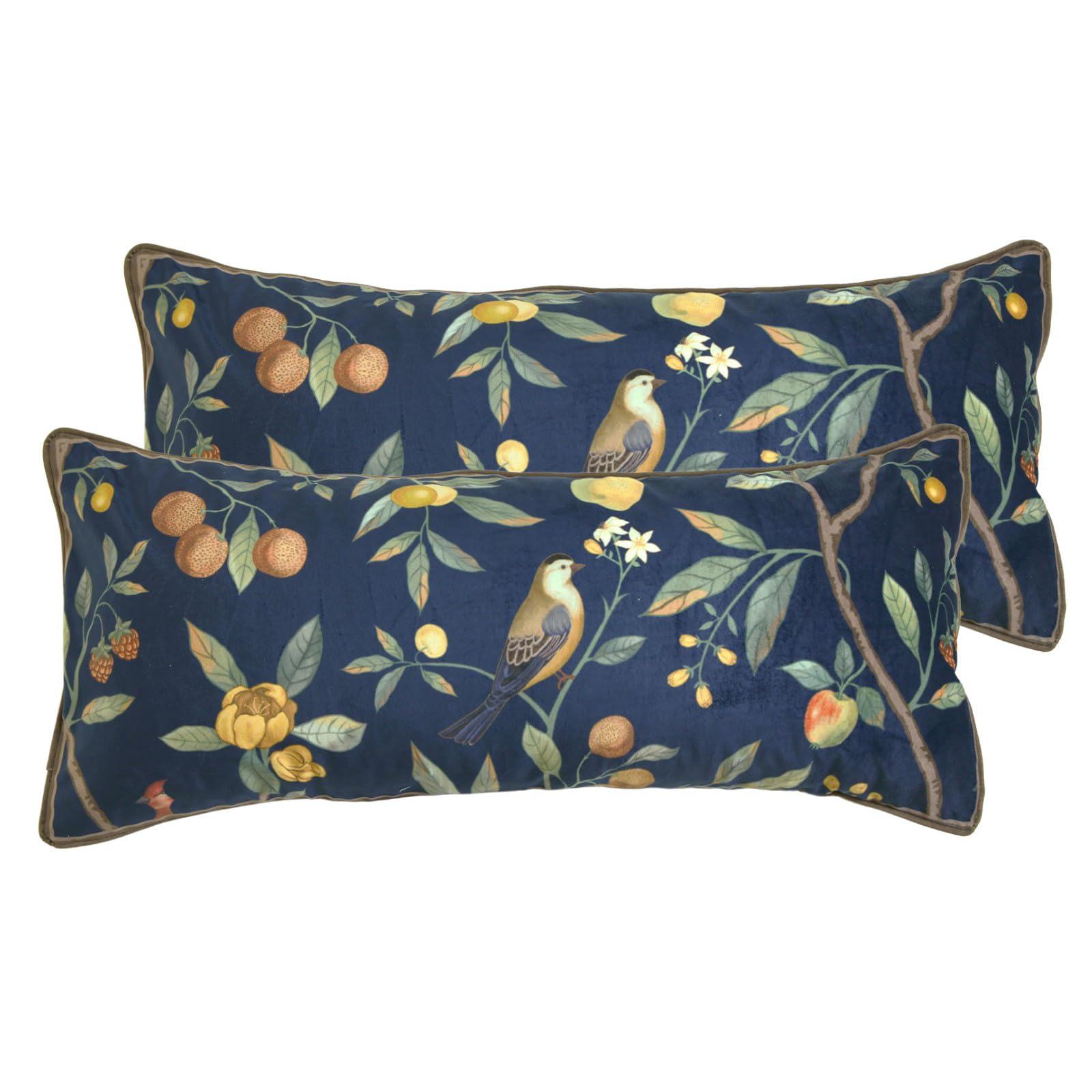bilin gaier Vintage Square Throw Pillow Covers Pack of 2,Red Cozy Velvet with Leaves and Floral Pattern Pillowcases,Decoration Pillows Cushion Covers for Living Room Couch Sofa Bed Car Chair,18"x18"