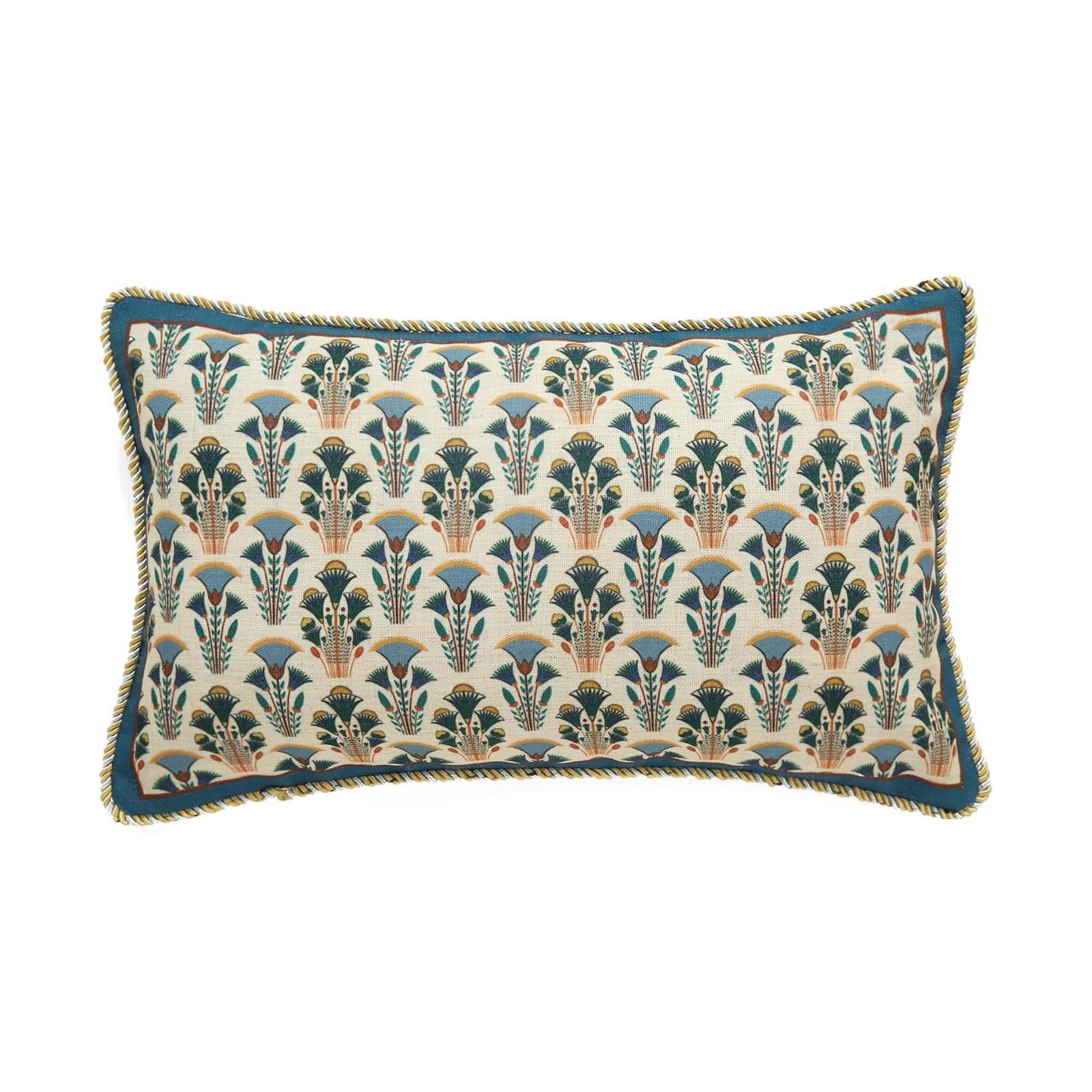 patdrea Designer Throw Pillow Covers for Couch 18"x18",Vintage Linen Pillows Cover with Cheetah Pattern and Luxury Pendant,Farmhouse Decorative Pillowcases for Bed Living Room Outdoor Set of 2