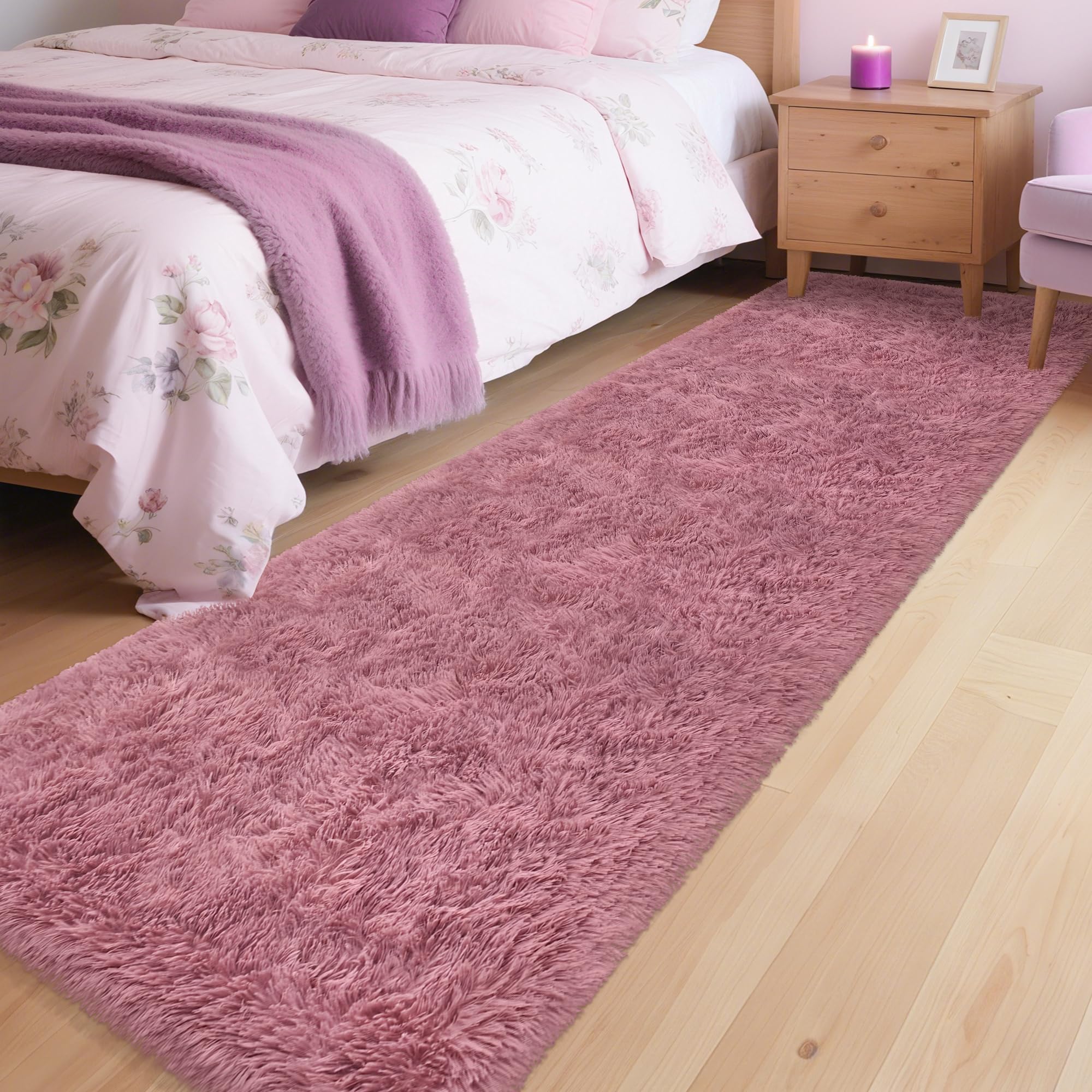 5x8 Ft Light Grey Large Area Rugs for Bedroom,Fluffy Furry Rug Floor Carpets Shaggy Playing Mat for Kids Baby Girls Room Nursery Home Decor Tie Dyed Gray Thick Rugs Fuzzy Home Decor