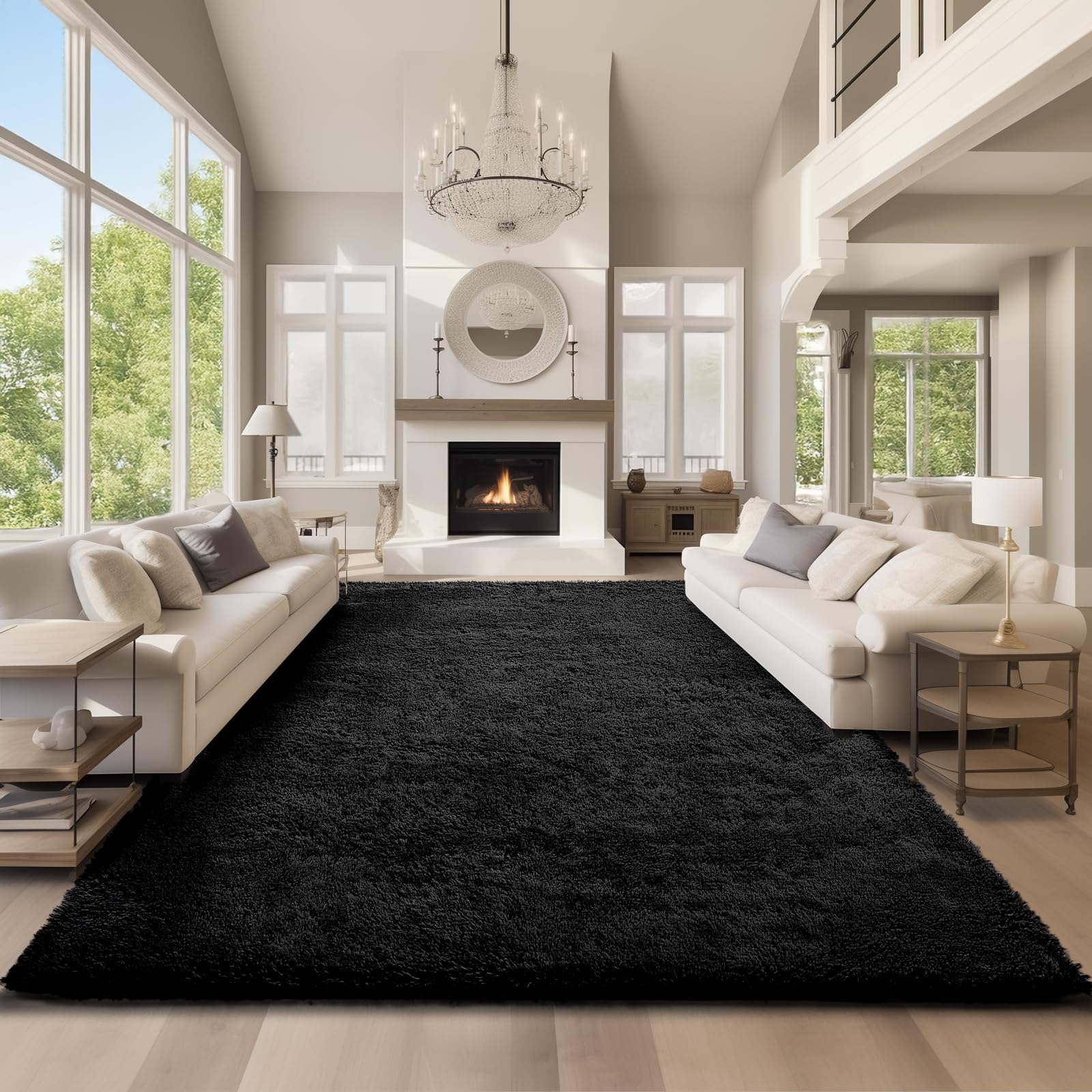 Ophanie Beige Rugs for Living Room Bedroom, 5x8 Fluffy Fuzzy Furry Carpet, Plush Soft Shaggy Bedside Indoor Floor Area Rug for Kids Girls Boys Baby Teen Dorm Nursery Home Decor Aesthetic