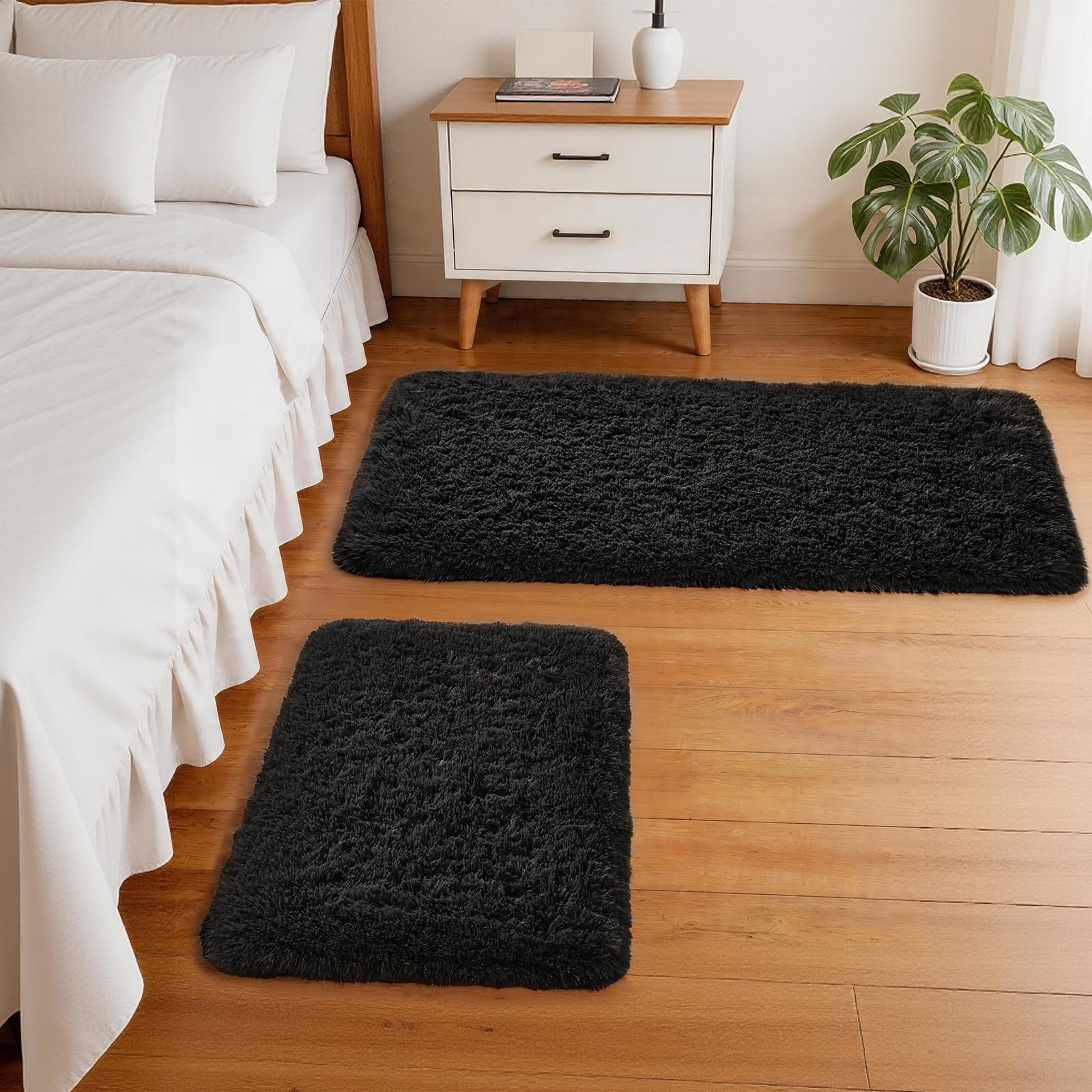 Ophanie Beige Rugs for Living Room Bedroom, 5x8 Fluffy Fuzzy Furry Carpet, Plush Soft Shaggy Bedside Indoor Floor Area Rug for Kids Girls Boys Baby Teen Dorm Nursery Home Decor Aesthetic
