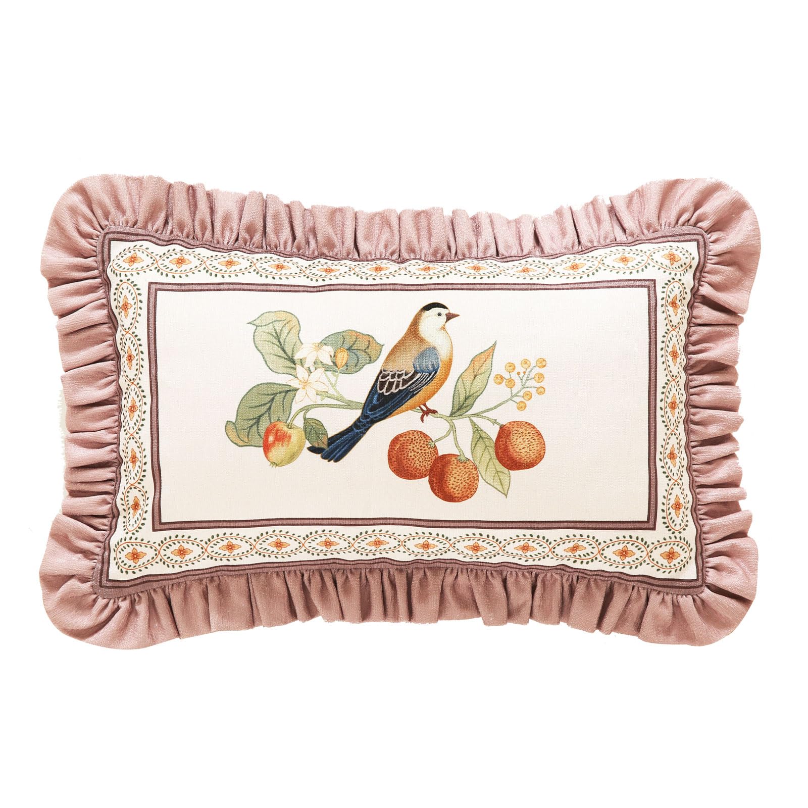 bilin gaier Vintage Square Throw Pillow Covers Pack of 2,Red Cozy Velvet with Leaves and Floral Pattern Pillowcases,Decoration Pillows Cushion Covers for Living Room Couch Sofa Bed Car Chair,18"x18"