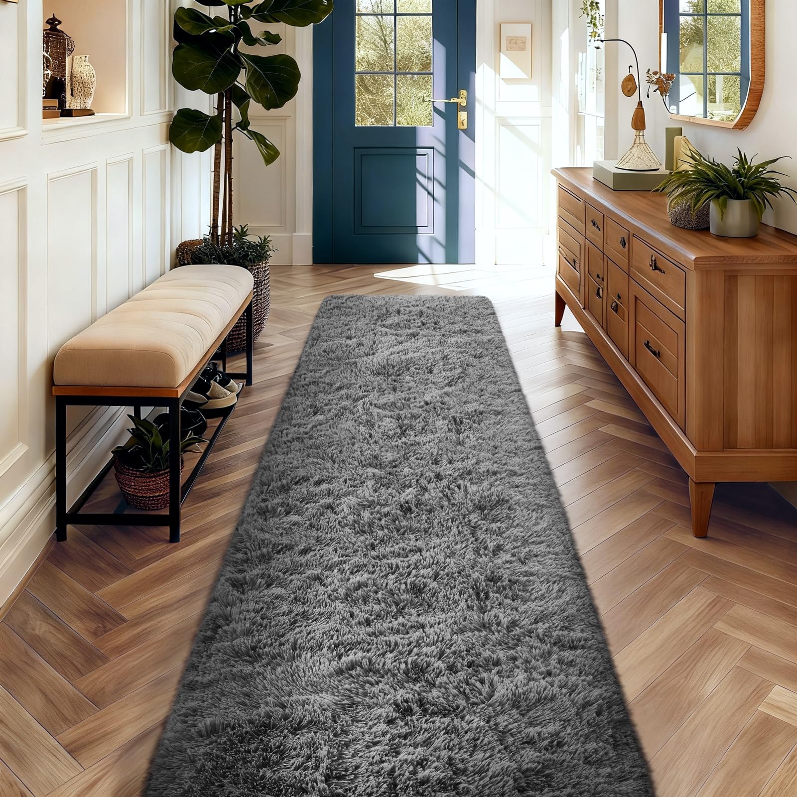 Ophanie Beige Rugs for Living Room Bedroom, 5x8 Fluffy Fuzzy Furry Carpet, Plush Soft Shaggy Bedside Indoor Floor Area Rug for Kids Girls Boys Baby Teen Dorm Nursery Home Decor Aesthetic