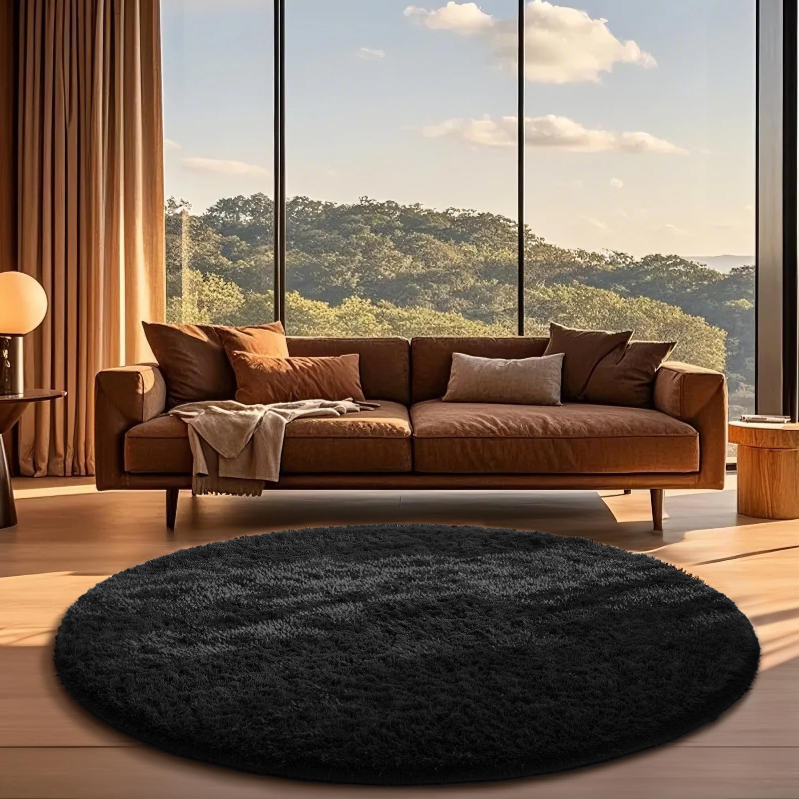 Ophanie Beige Rugs for Living Room Bedroom, 5x8 Fluffy Fuzzy Furry Carpet, Plush Soft Shaggy Bedside Indoor Floor Area Rug for Kids Girls Boys Baby Teen Dorm Nursery Home Decor Aesthetic