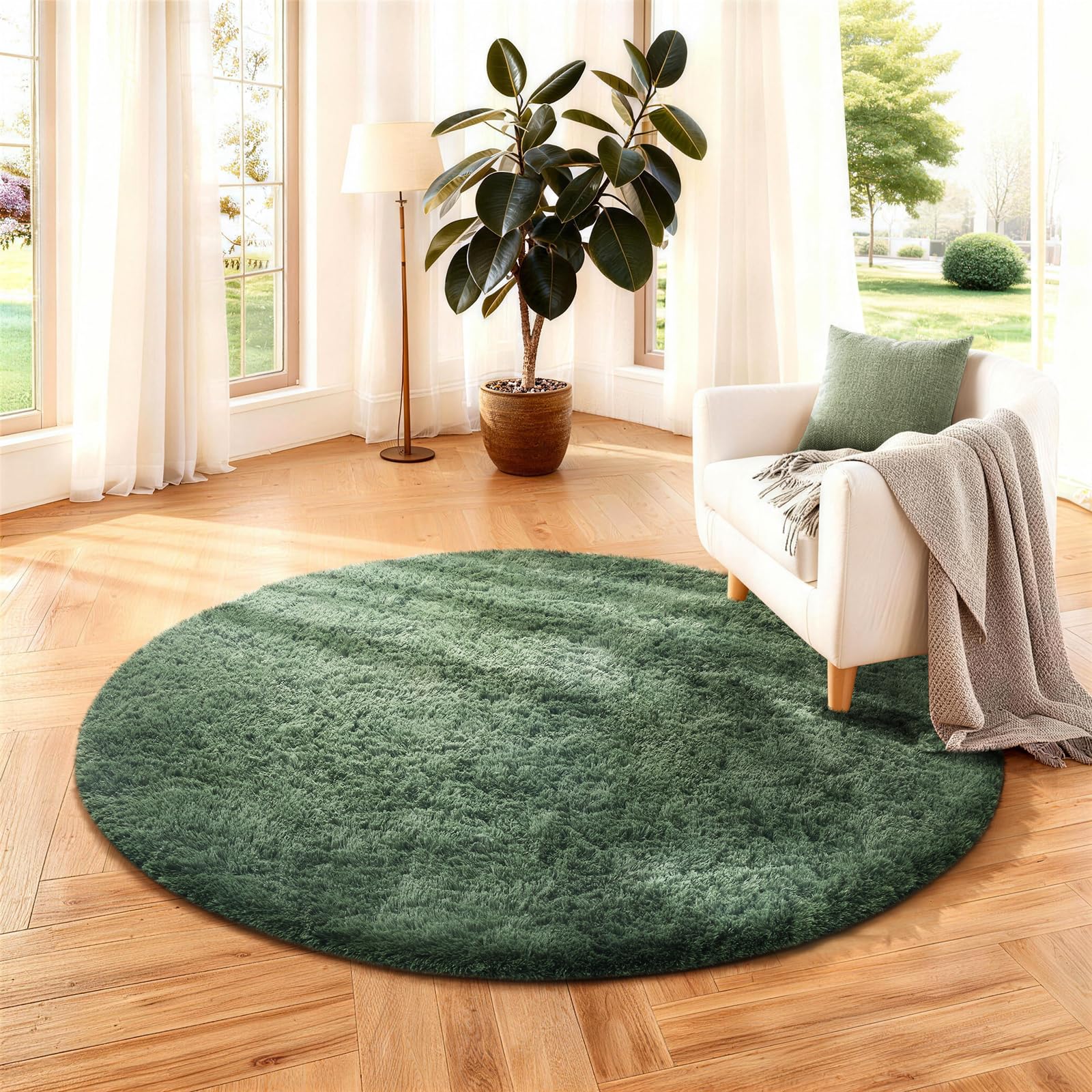 Ophanie Beige Rugs for Living Room Bedroom, 5x8 Fluffy Fuzzy Furry Carpet, Plush Soft Shaggy Bedside Indoor Floor Area Rug for Kids Girls Boys Baby Teen Dorm Nursery Home Decor Aesthetic