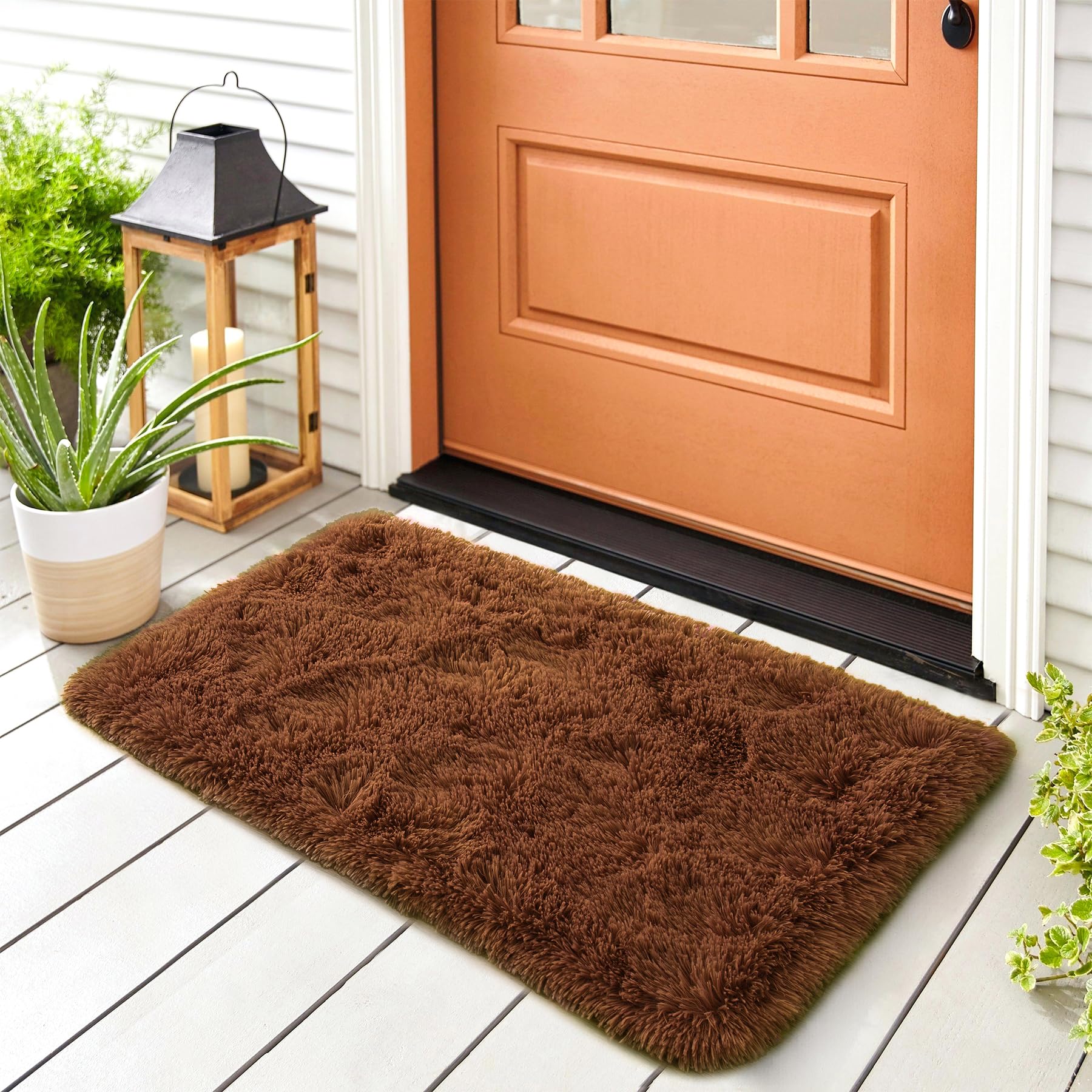 8x10 Extra Large Green Area Rug for Living Room Bedroom Dining Room, Fluffy Shag Soft Plush Furry Carpet Solid Color, Non-Slip Indoor Floor Mat for Kids Home Decor