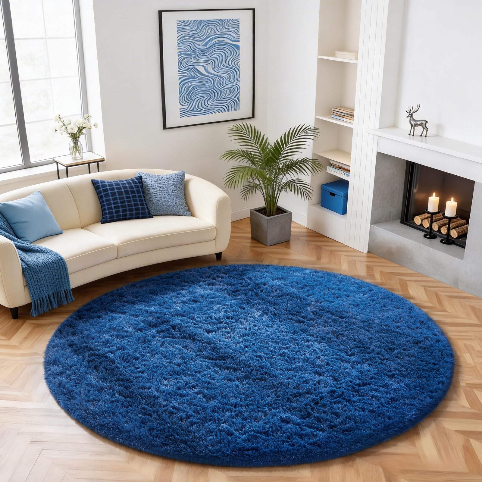 Ophanie Beige Rugs for Living Room Bedroom, 5x8 Fluffy Fuzzy Furry Carpet, Plush Soft Shaggy Bedside Indoor Floor Area Rug for Kids Girls Boys Baby Teen Dorm Nursery Home Decor Aesthetic