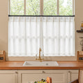 90 Inch Pinch Pleated Linen Curtains 2 Panel Set for Living Room Cream Natural Thick Linen Textured Drapes 90 Inches Long Pinch Pleat Drapes Birch Ivory Semi Sheer Curtain for Dining Bedroom Office