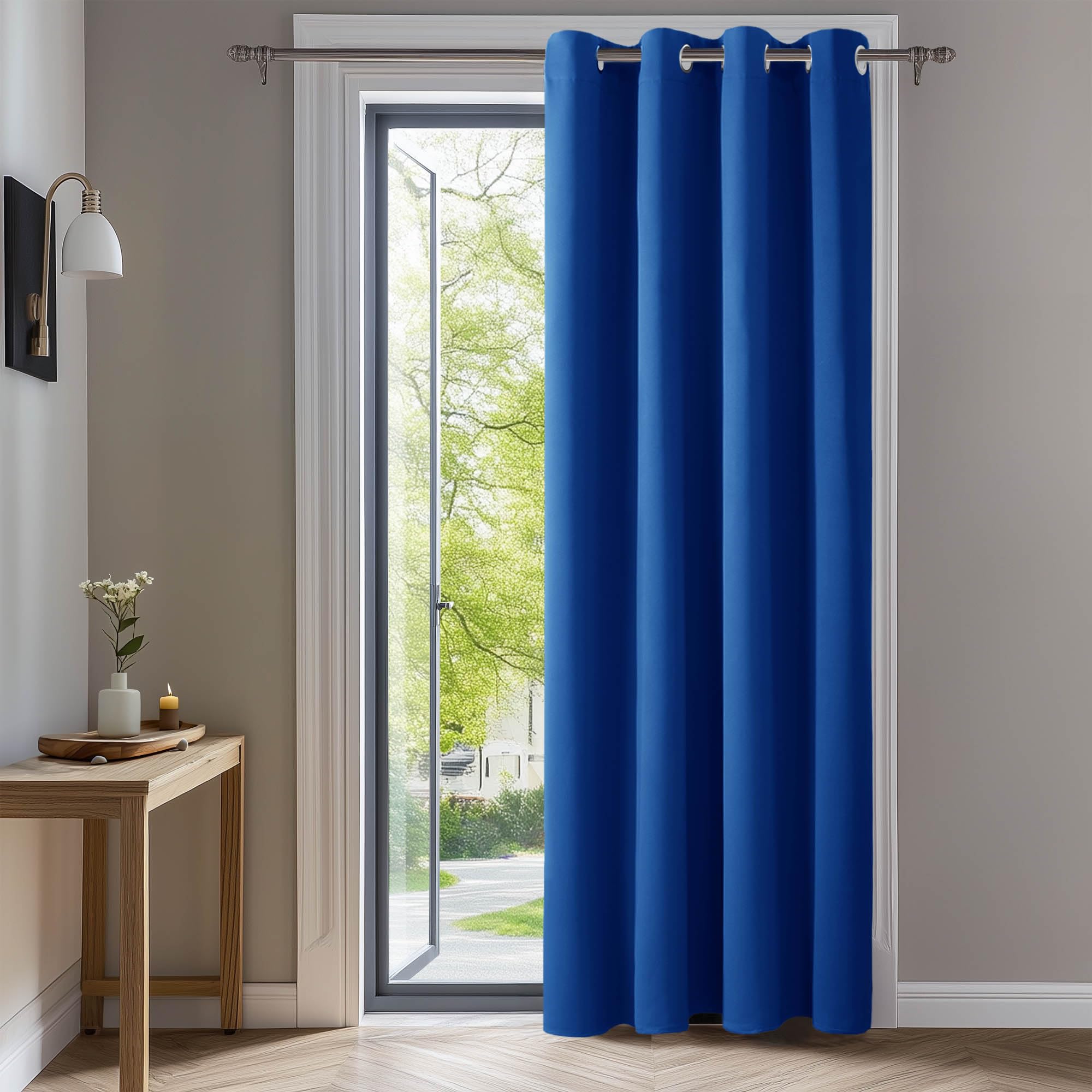 Deconovo Blackout Wide Curtain Panel, Grommet Top Thermal Insulated Room Darkening Drape for Bedroom Living Room, Khaki Divider, 100W x 84L Inch, Pack of 1