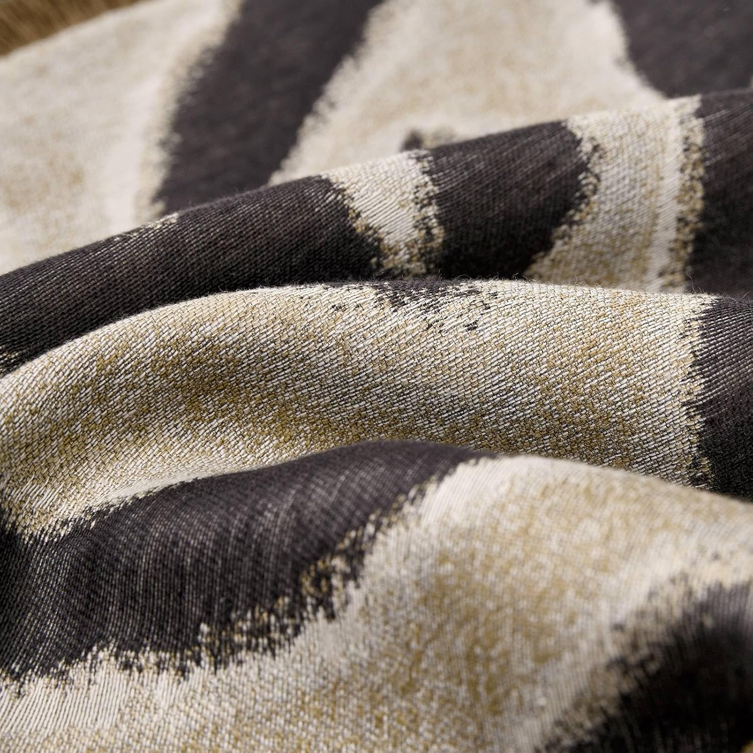 Luxury Zebra Lumbar Pillow Cover with Brown Tassel Trim, Zebra Pattern Jacquard Design Decorative Pillow Case for Sofa Bedroom Living Room, 12x20 Inch (Single Pack)