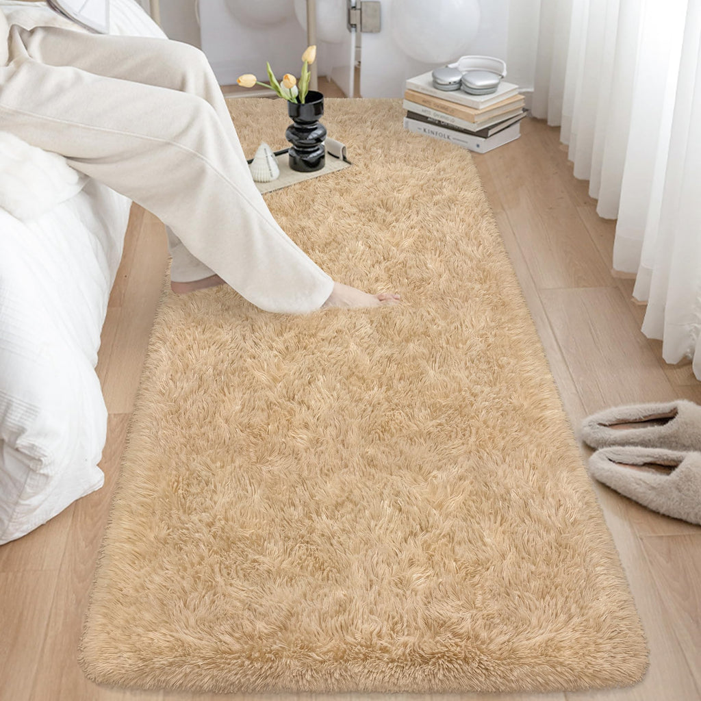 5x8 Ft Light Grey Large Area Rugs for Bedroom,Fluffy Furry Rug Floor Carpets Shaggy Playing Mat for Kids Baby Girls Room Nursery Home Decor Tie Dyed Gray Thick Rugs Fuzzy Home Decor