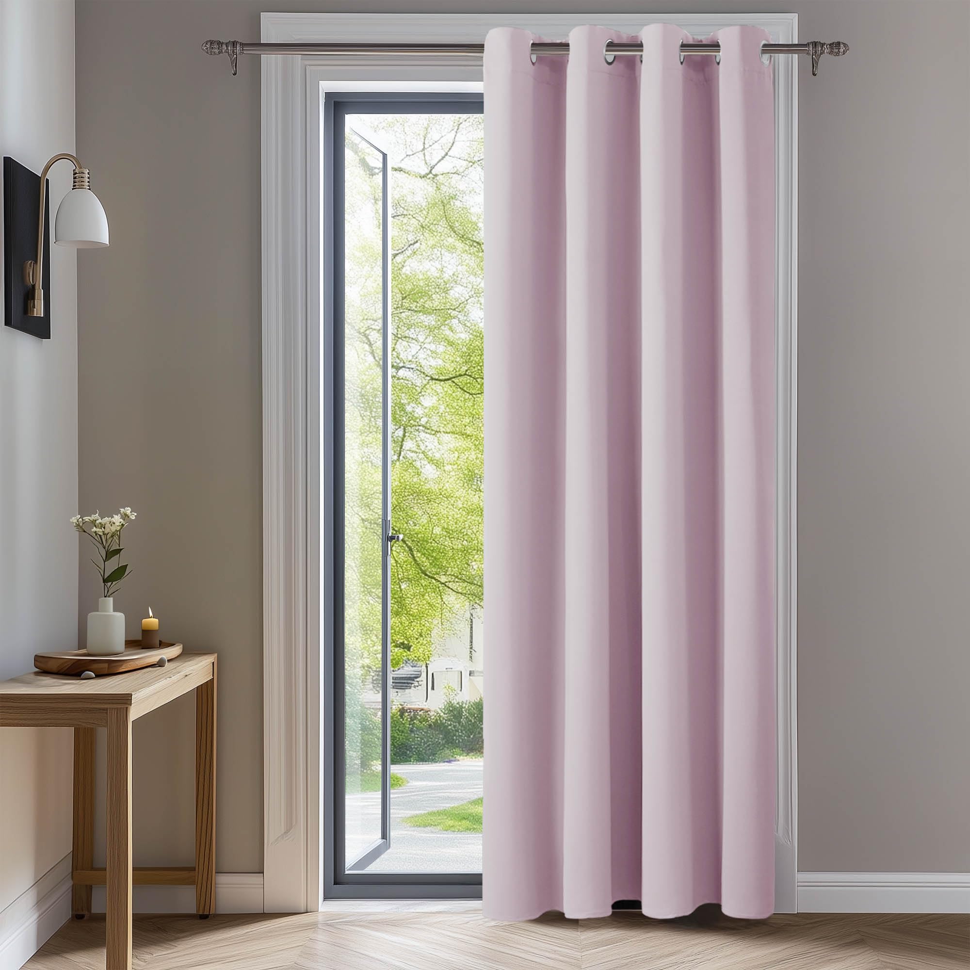 Deconovo Blackout Wide Curtain Panel, Grommet Top Thermal Insulated Room Darkening Drape for Bedroom Living Room, Khaki Divider, 100W x 84L Inch, Pack of 1