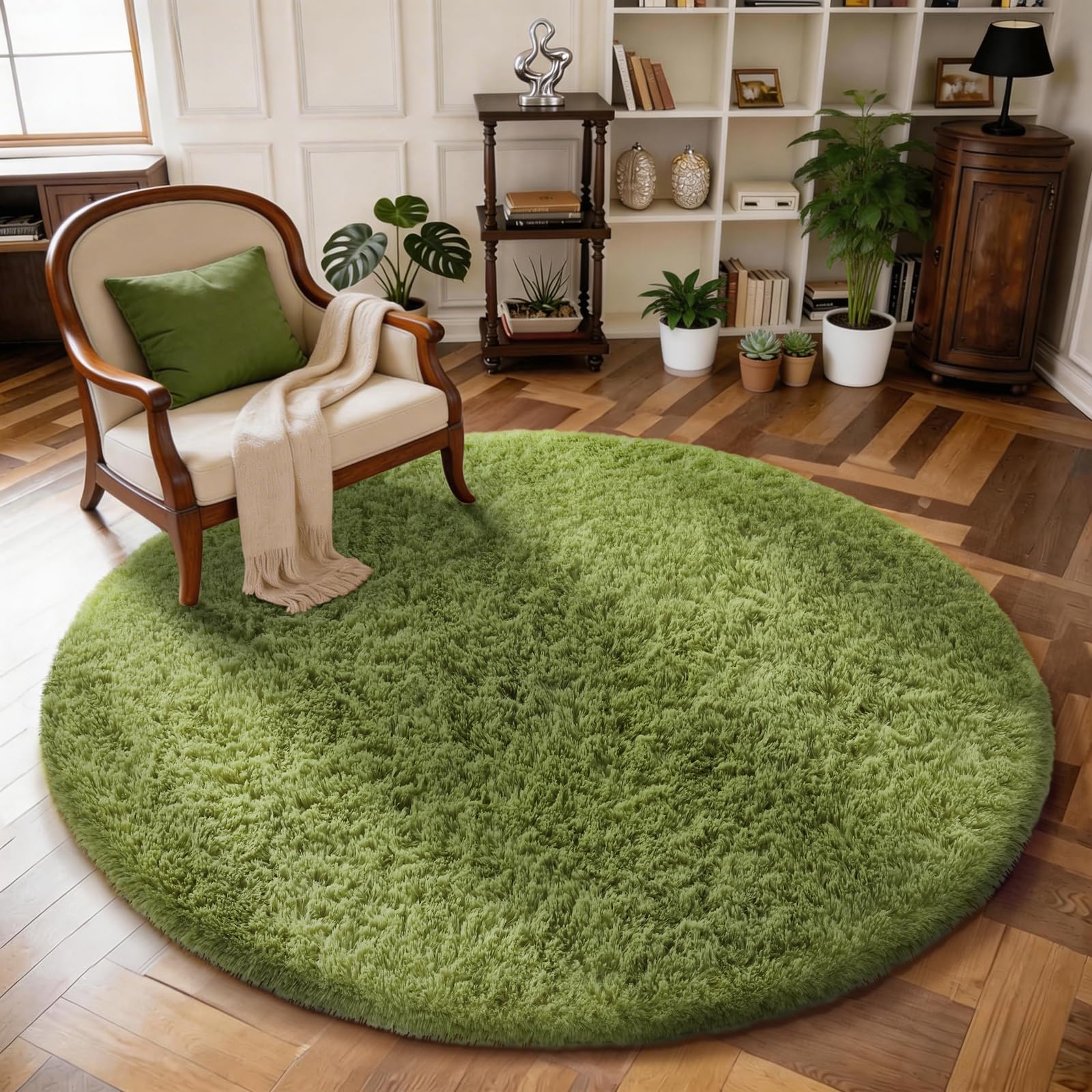 Ophanie Beige Rugs for Living Room Bedroom, 5x8 Fluffy Fuzzy Furry Carpet, Plush Soft Shaggy Bedside Indoor Floor Area Rug for Kids Girls Boys Baby Teen Dorm Nursery Home Decor Aesthetic