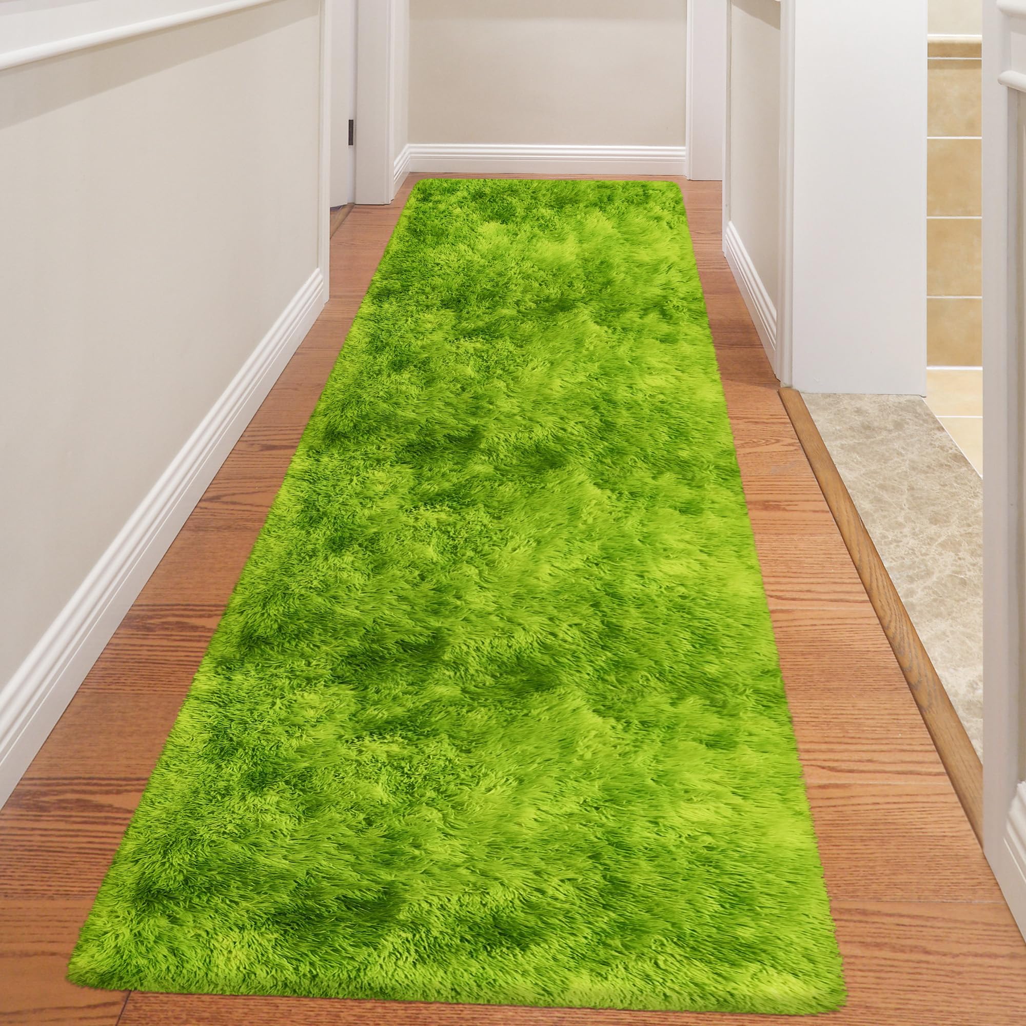 5x8 Ft Light Grey Large Area Rugs for Bedroom,Fluffy Furry Rug Floor Carpets Shaggy Playing Mat for Kids Baby Girls Room Nursery Home Decor Tie Dyed Gray Thick Rugs Fuzzy Home Decor