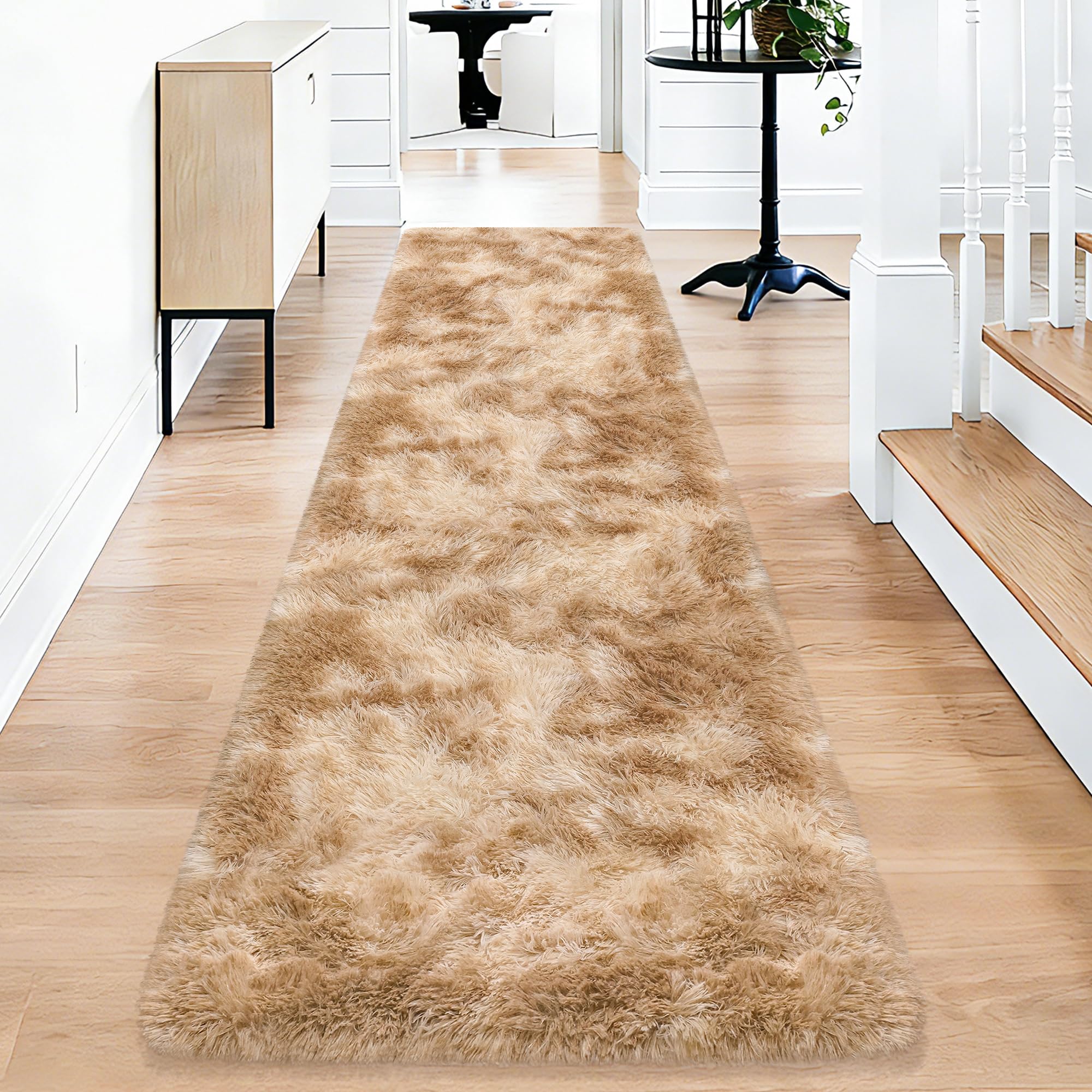 5x8 Ft Light Grey Large Area Rugs for Bedroom,Fluffy Furry Rug Floor Carpets Shaggy Playing Mat for Kids Baby Girls Room Nursery Home Decor Tie Dyed Gray Thick Rugs Fuzzy Home Decor