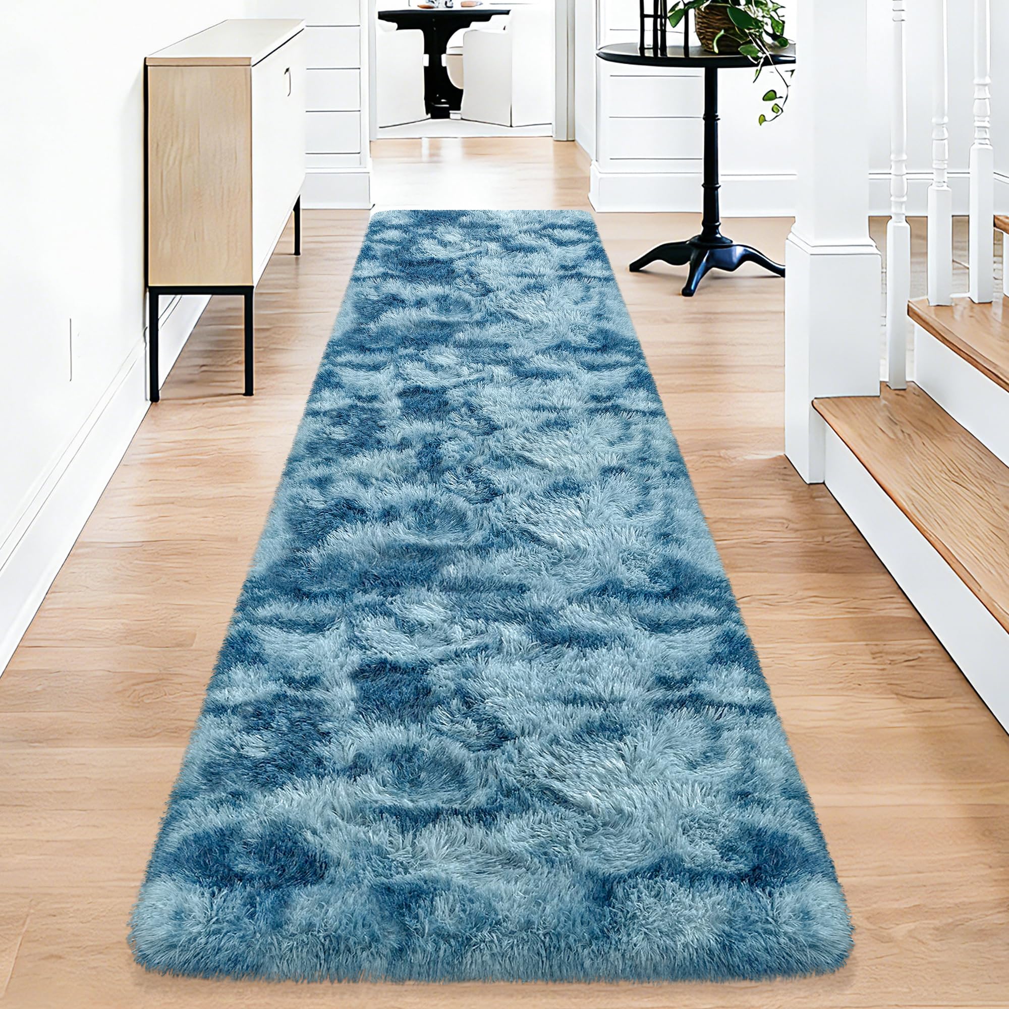 5x8 Ft Light Grey Large Area Rugs for Bedroom,Fluffy Furry Rug Floor Carpets Shaggy Playing Mat for Kids Baby Girls Room Nursery Home Decor Tie Dyed Gray Thick Rugs Fuzzy Home Decor