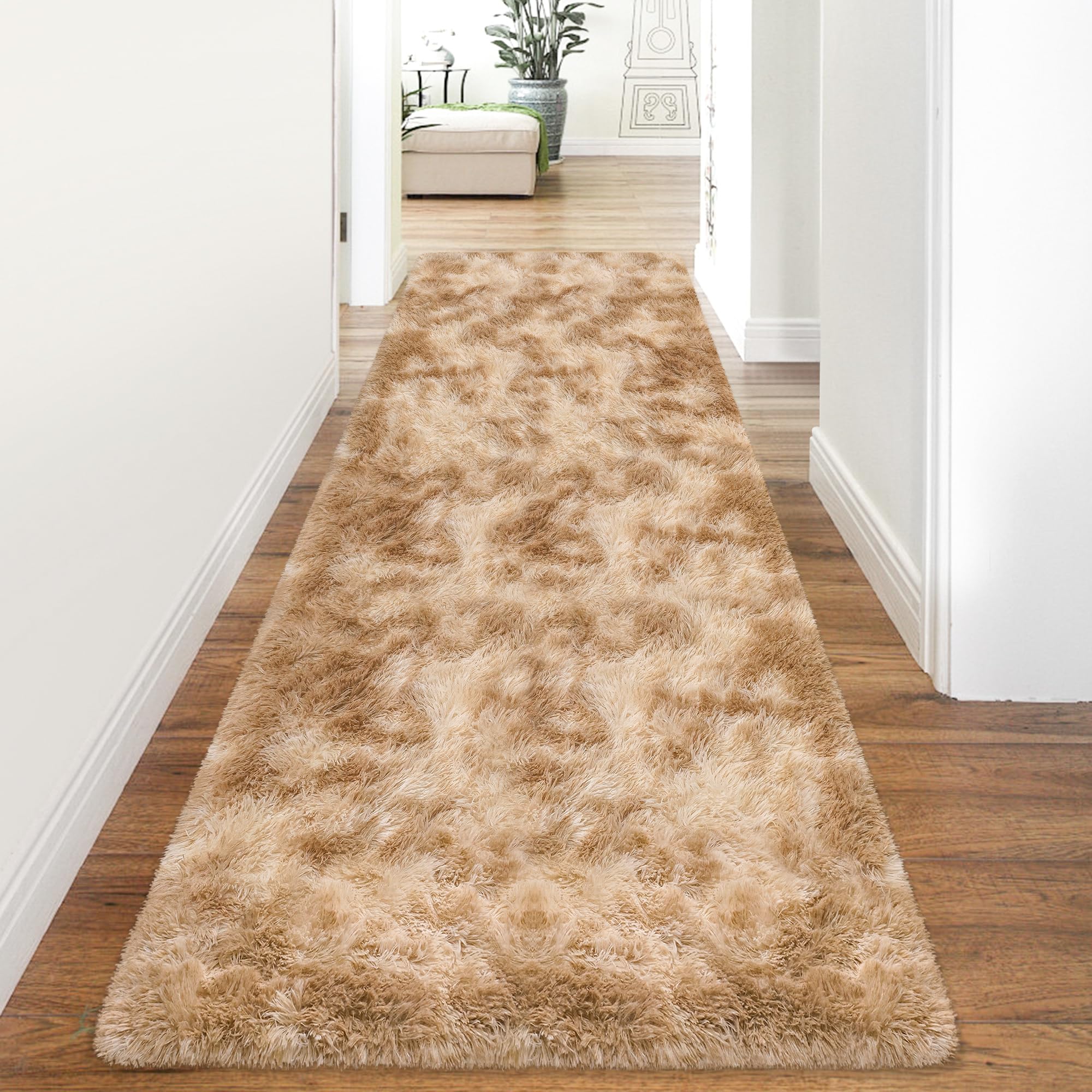5x8 Ft Light Grey Large Area Rugs for Bedroom,Fluffy Furry Rug Floor Carpets Shaggy Playing Mat for Kids Baby Girls Room Nursery Home Decor Tie Dyed Gray Thick Rugs Fuzzy Home Decor