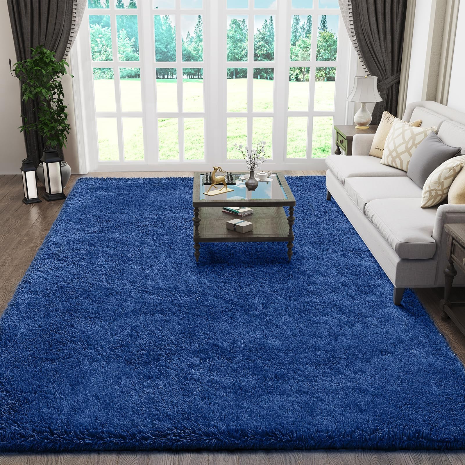 Ophanie Beige Rugs for Living Room Bedroom, 5x8 Fluffy Fuzzy Furry Carpet, Plush Soft Shaggy Bedside Indoor Floor Area Rug for Kids Girls Boys Baby Teen Dorm Nursery Home Decor Aesthetic
