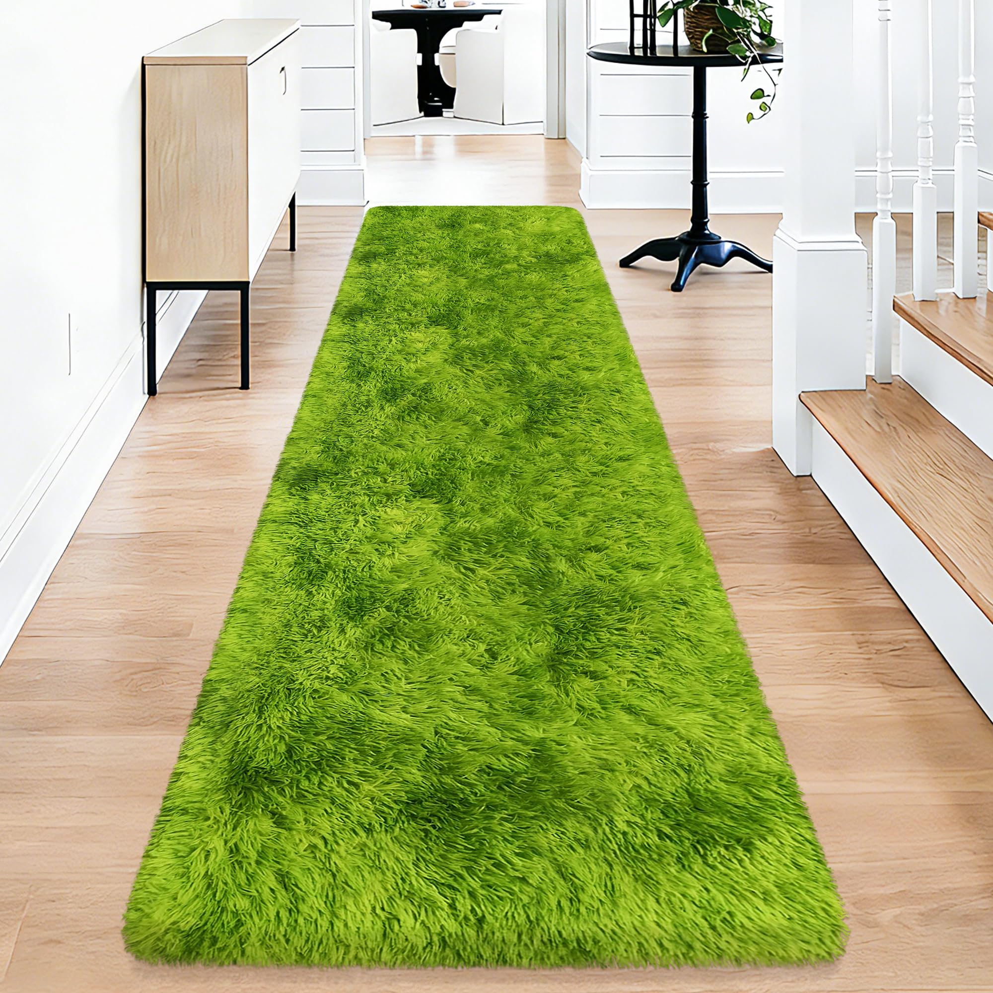 5x8 Ft Light Grey Large Area Rugs for Bedroom,Fluffy Furry Rug Floor Carpets Shaggy Playing Mat for Kids Baby Girls Room Nursery Home Decor Tie Dyed Gray Thick Rugs Fuzzy Home Decor